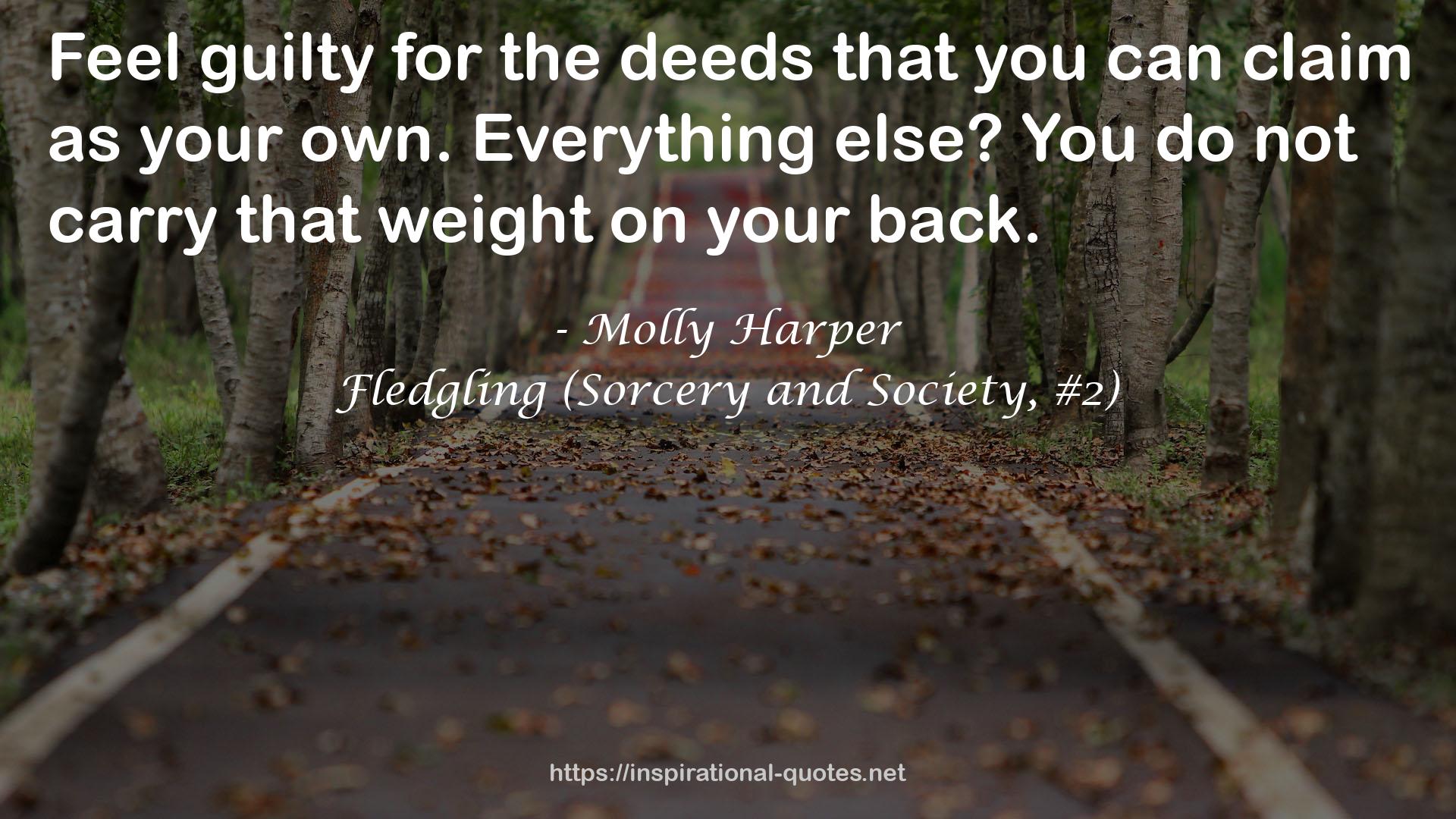 Fledgling (Sorcery and Society, #2) QUOTES