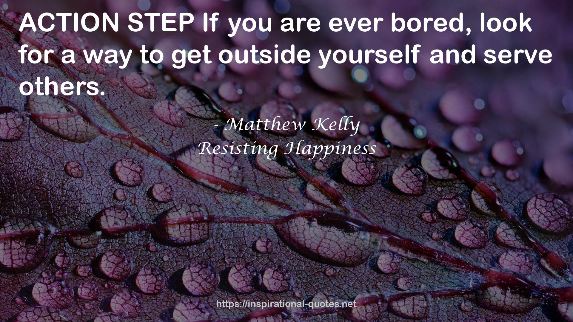 Matthew Kelly QUOTES