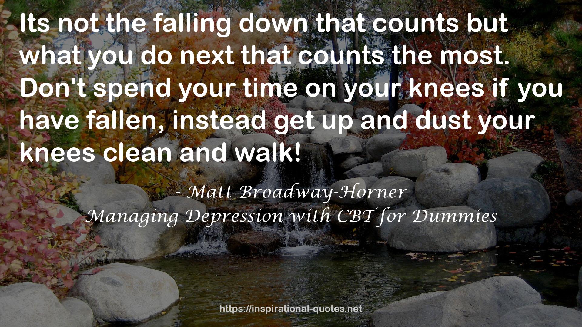 Managing Depression with CBT for Dummies QUOTES