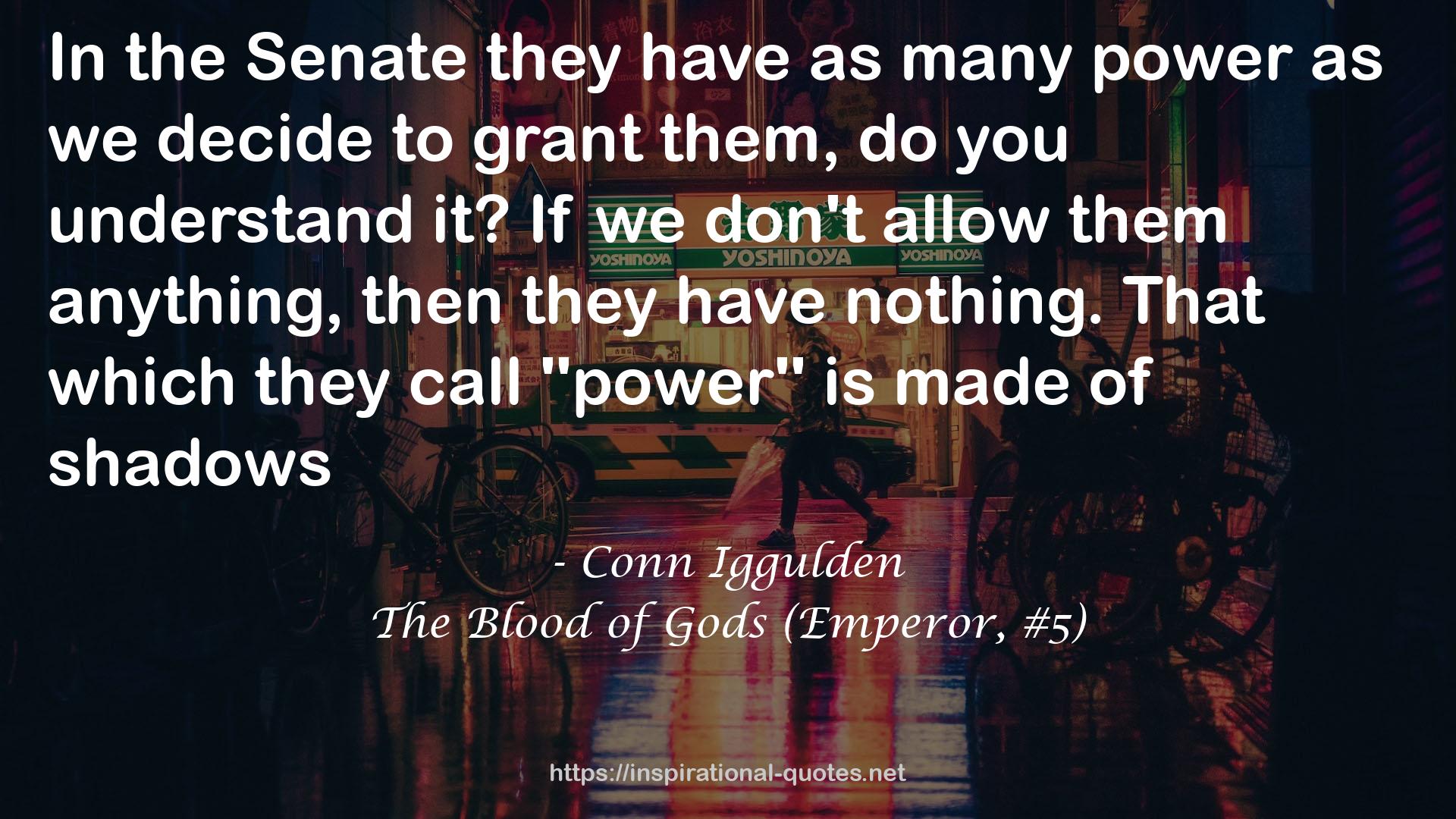 The Blood of Gods (Emperor, #5) QUOTES
