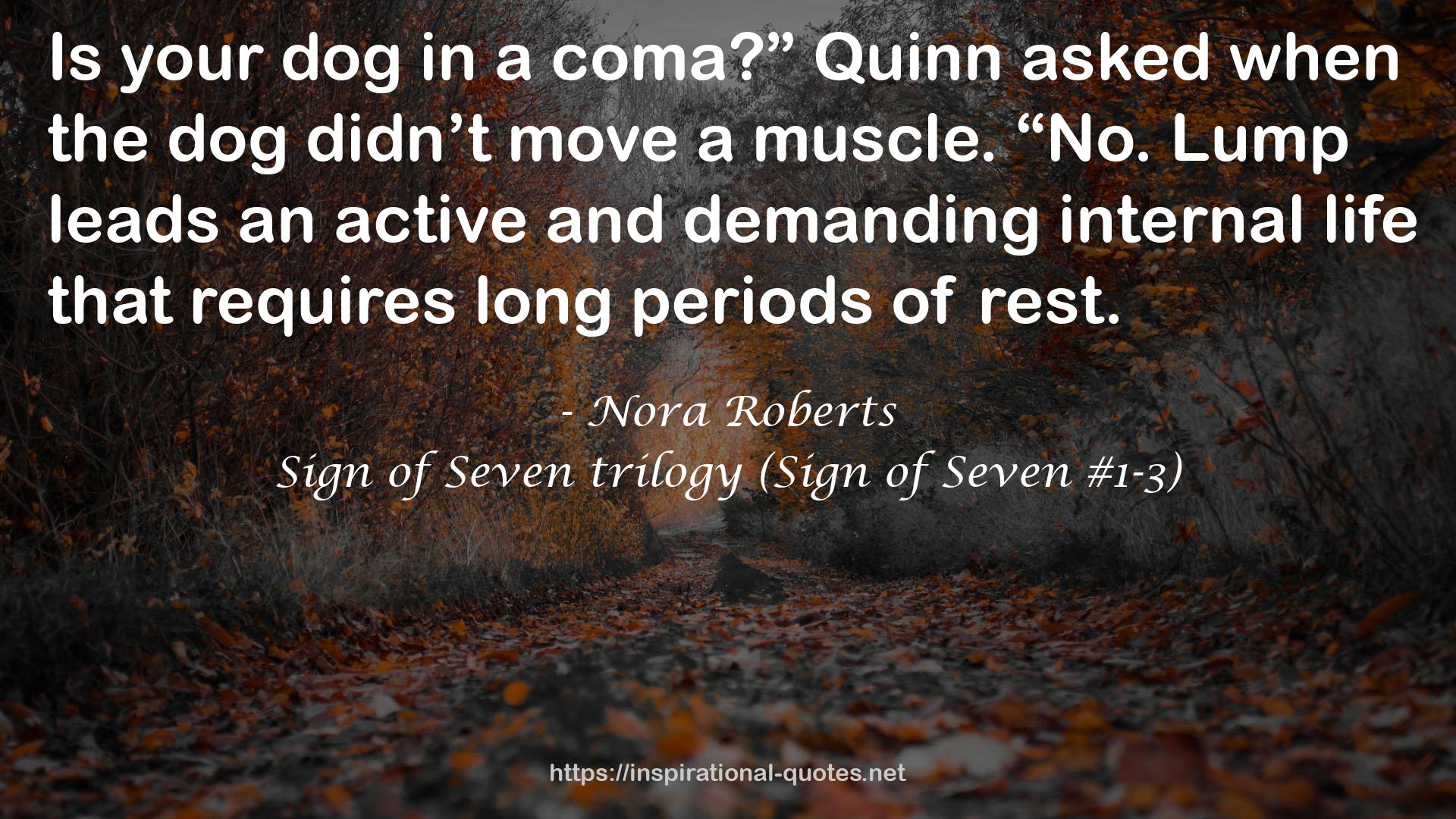 Sign of Seven trilogy (Sign of Seven #1-3) QUOTES