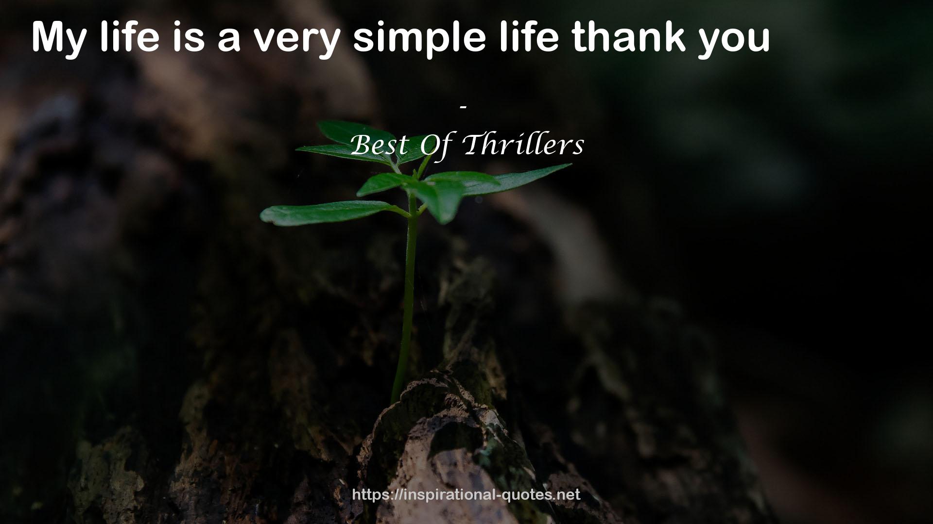 Best Of Thrillers QUOTES