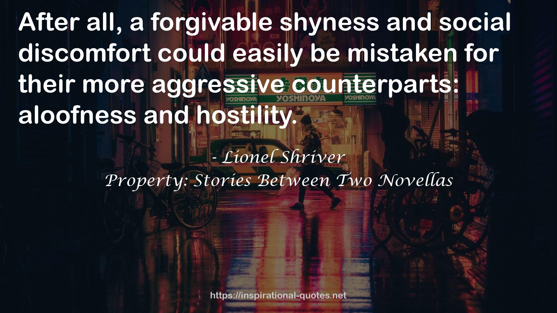 Property: Stories Between Two Novellas QUOTES