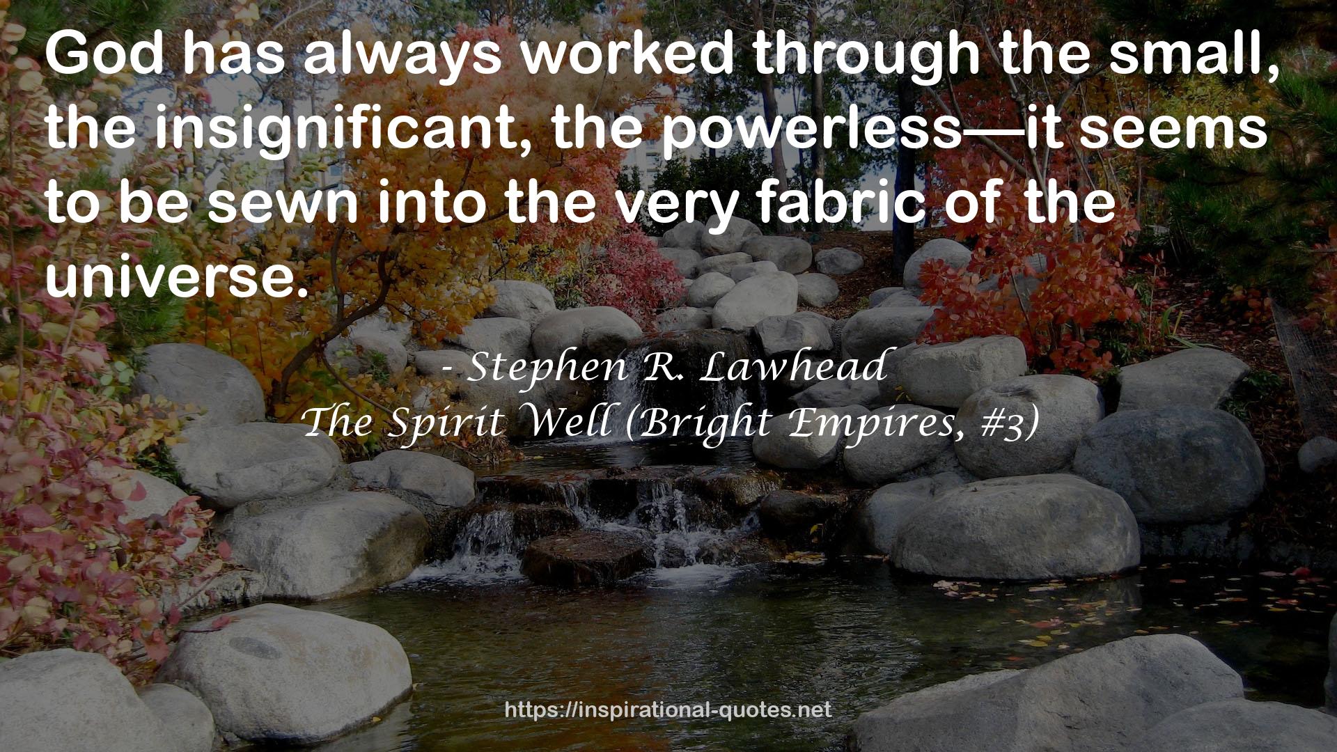 The Spirit Well (Bright Empires, #3) QUOTES