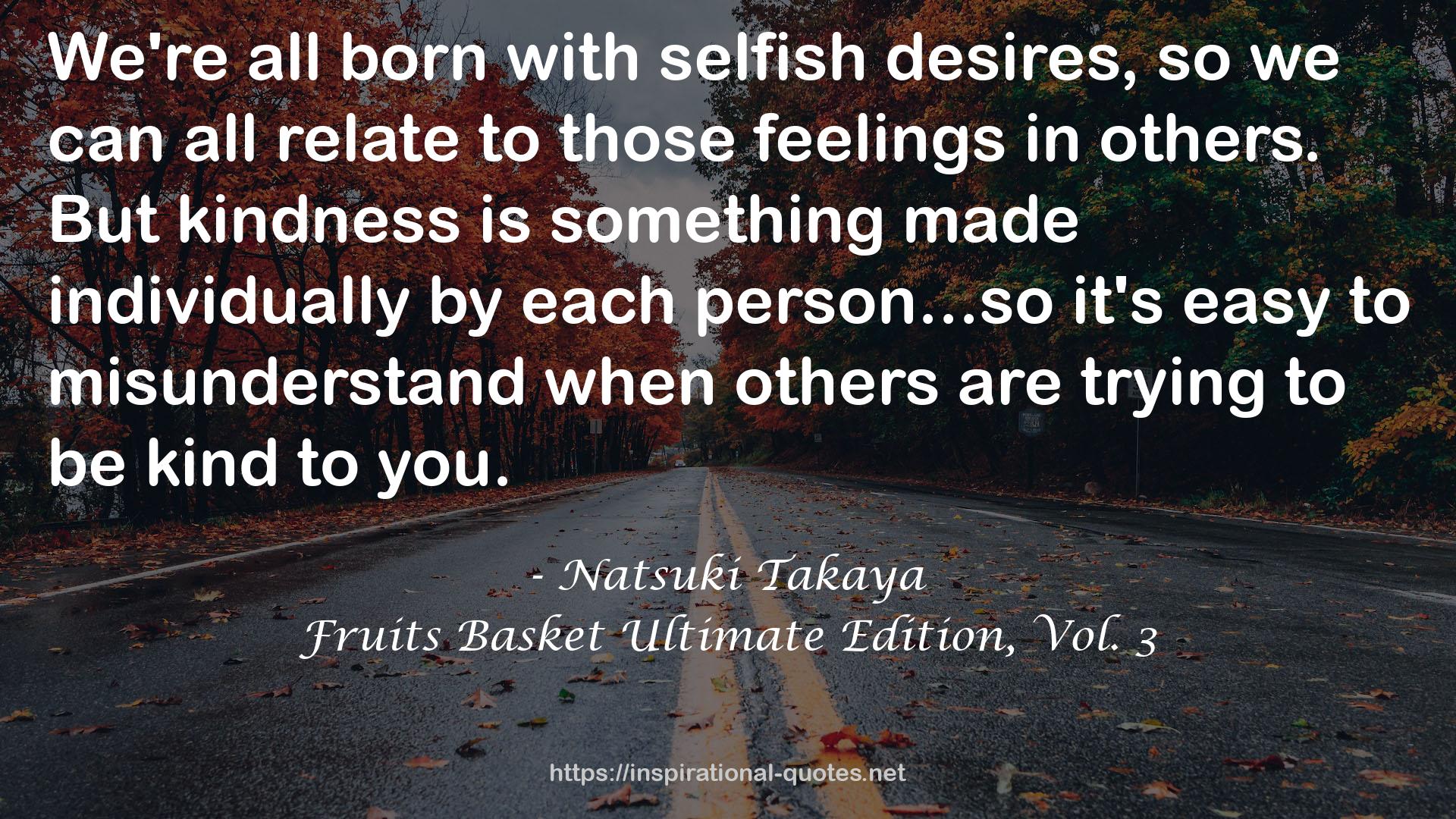 Fruits Basket Ultimate Edition, Vol. 3 QUOTES