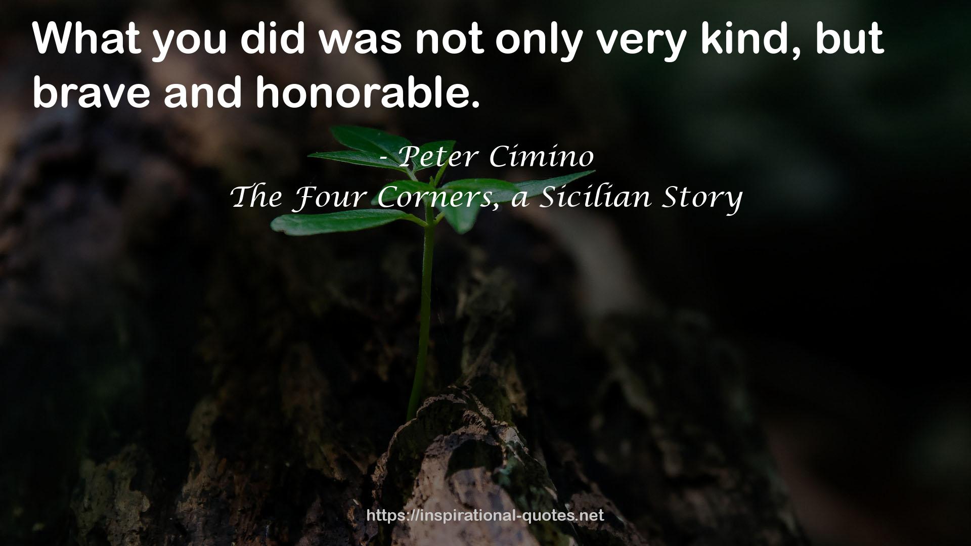 The Four Corners, a Sicilian Story QUOTES