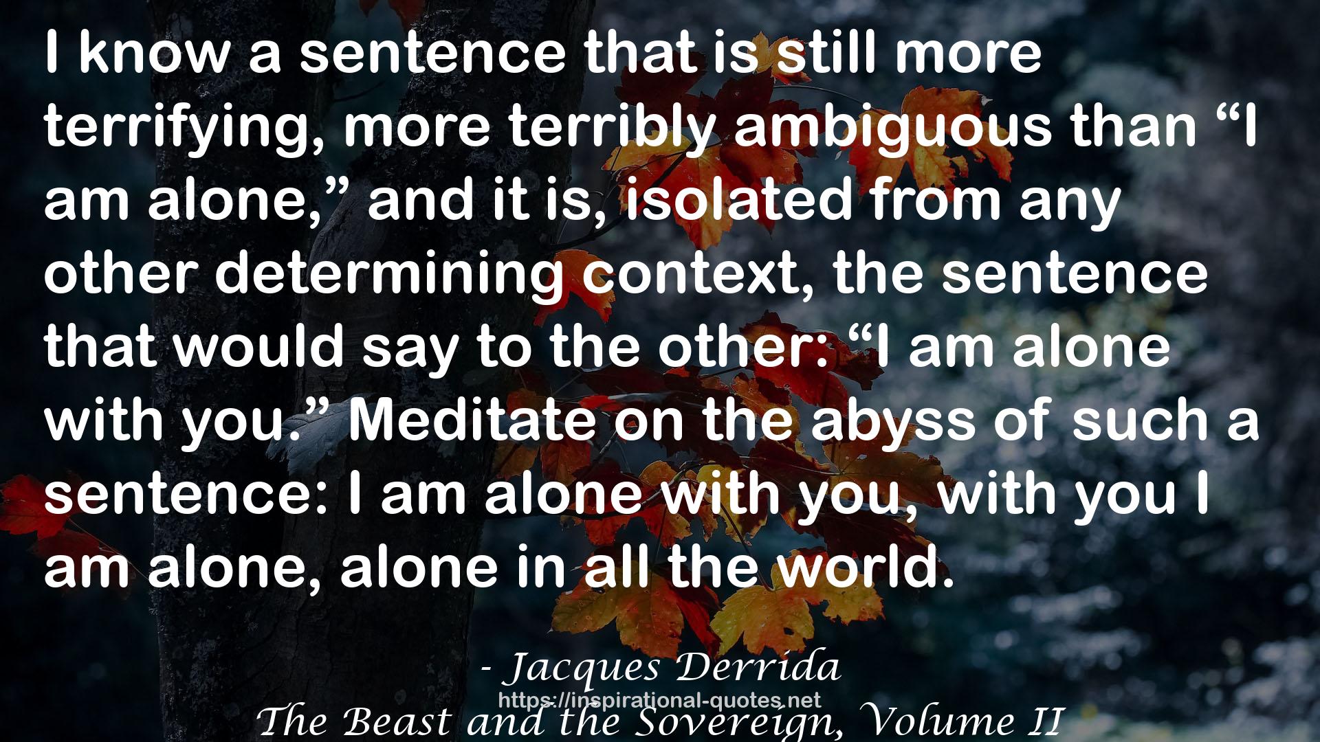 The Beast and the Sovereign, Volume II QUOTES