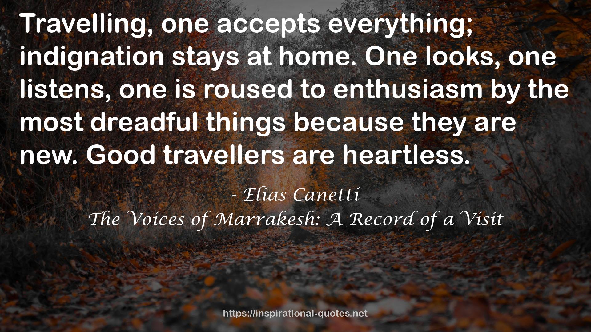 Good travellers  QUOTES