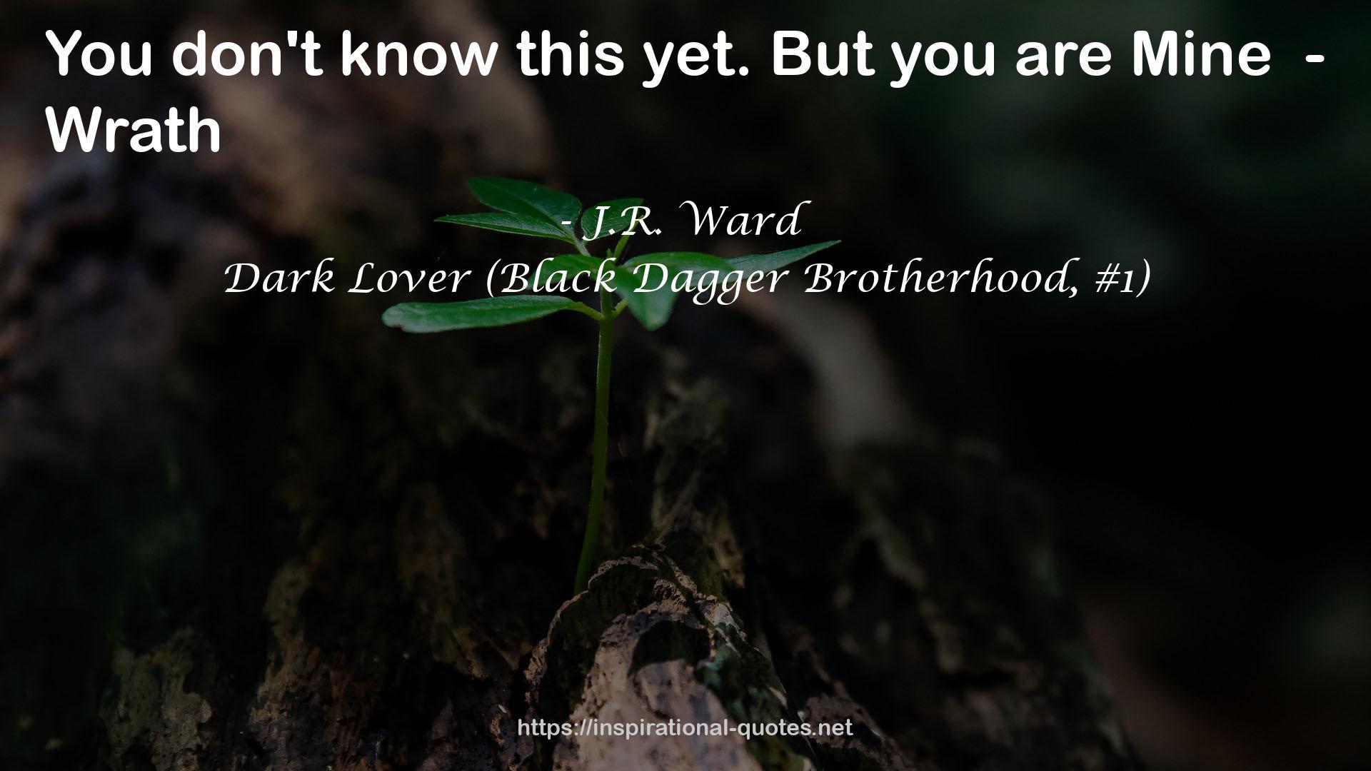 Dark Lover (Black Dagger Brotherhood, #1) QUOTES