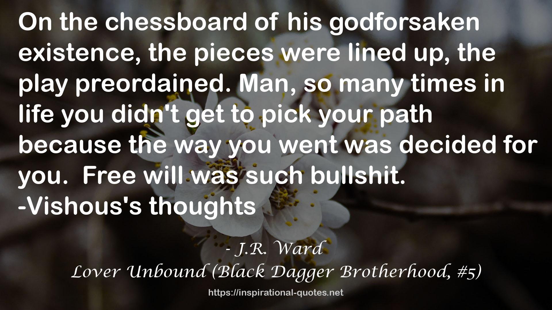 Lover Unbound (Black Dagger Brotherhood, #5) QUOTES