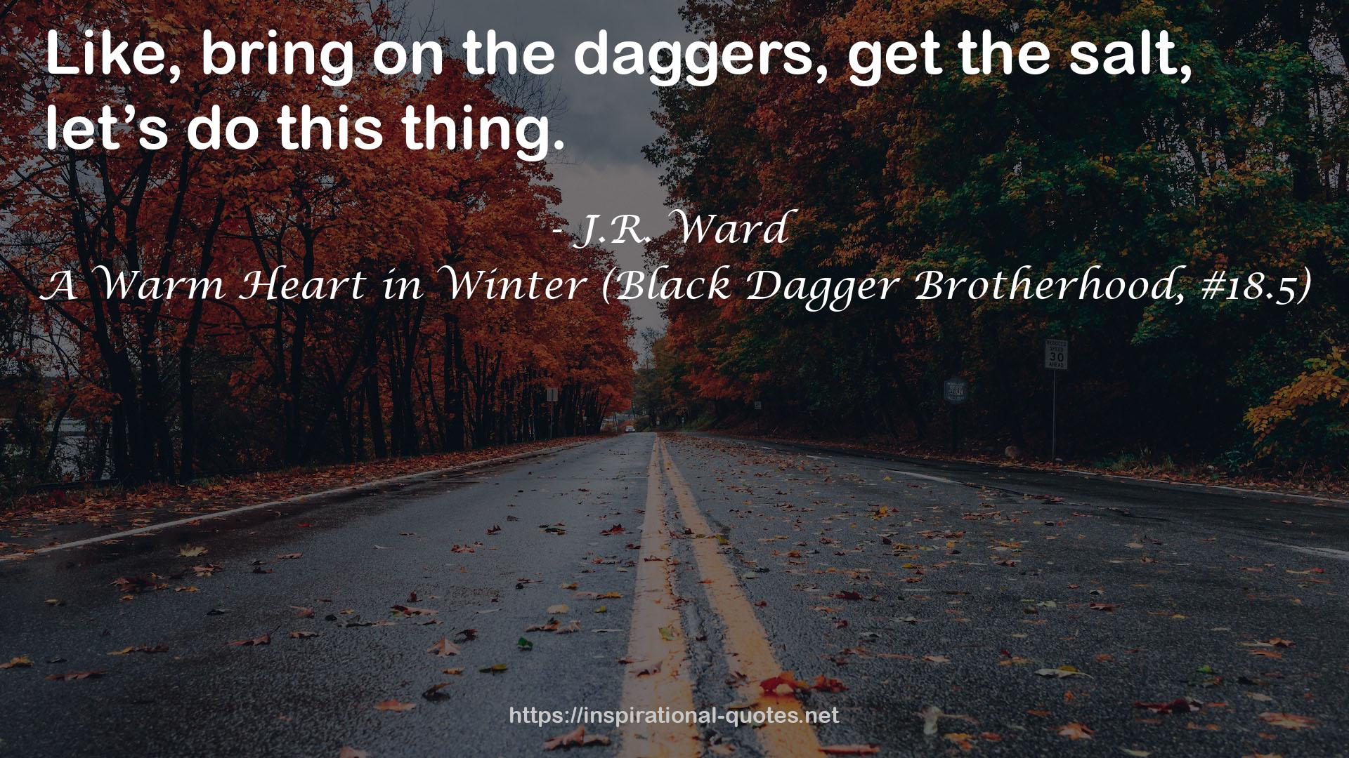 A Warm Heart in Winter (Black Dagger Brotherhood, #18.5) QUOTES