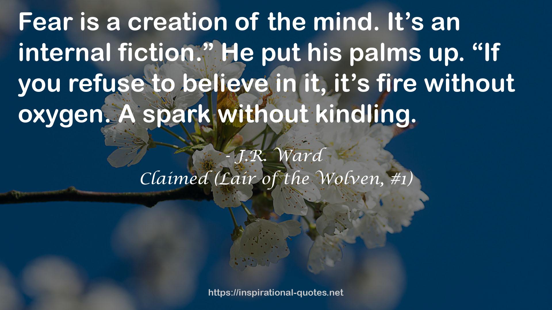 Claimed (Lair of the Wolven, #1) QUOTES