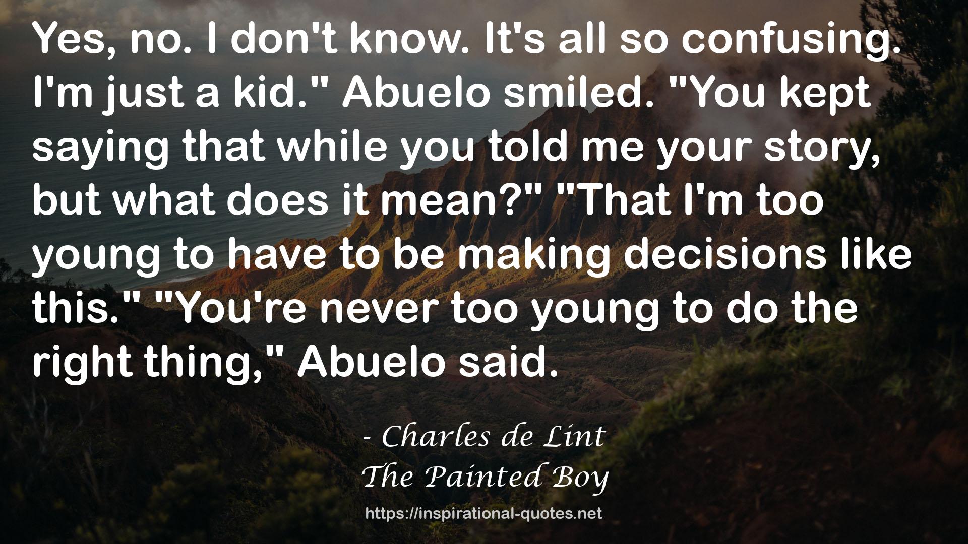 The Painted Boy QUOTES