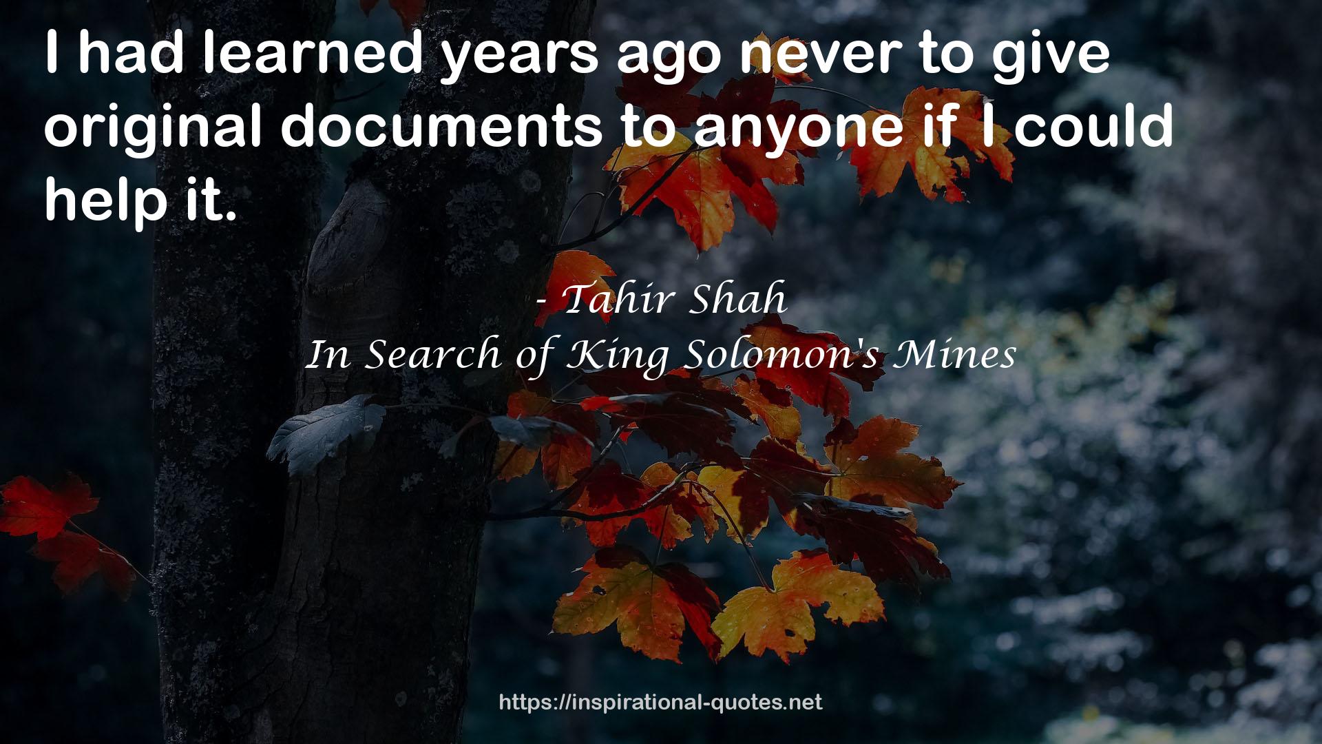 original documents  QUOTES