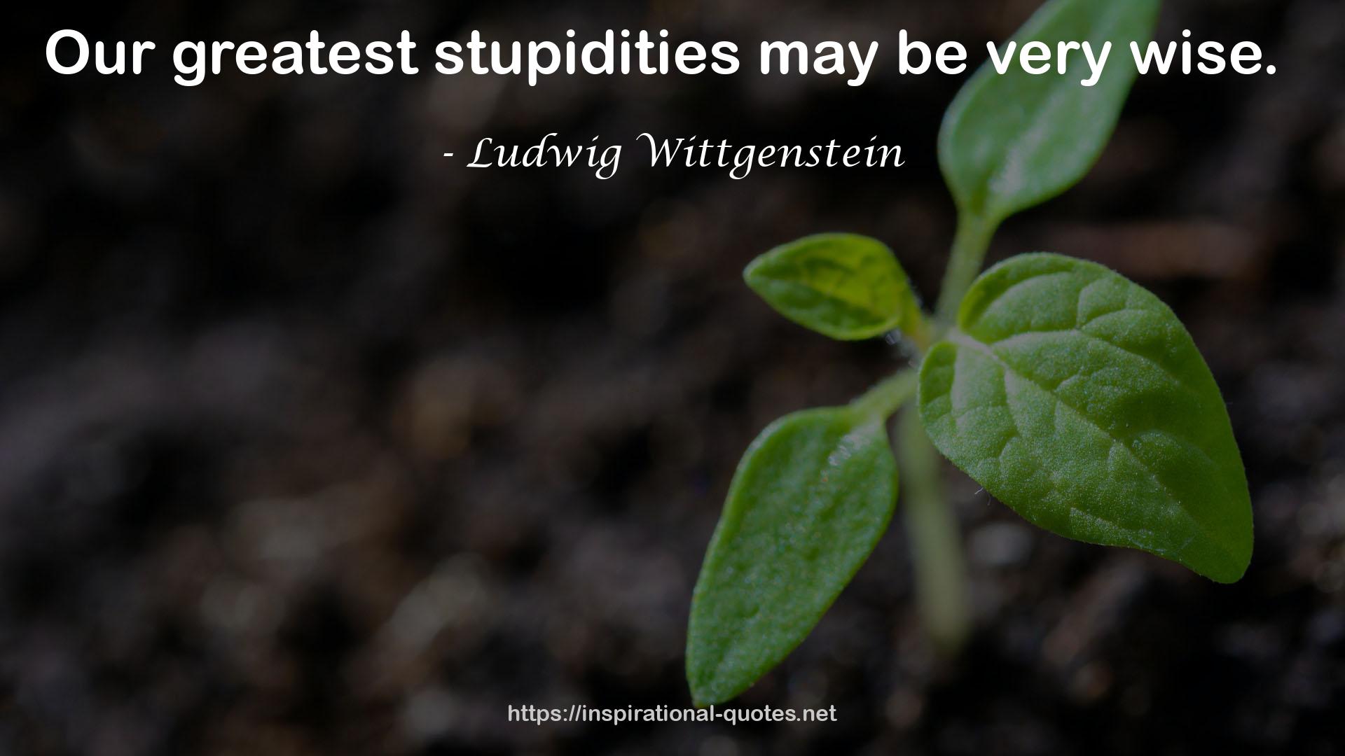 Ludwig Wittgenstein QUOTES