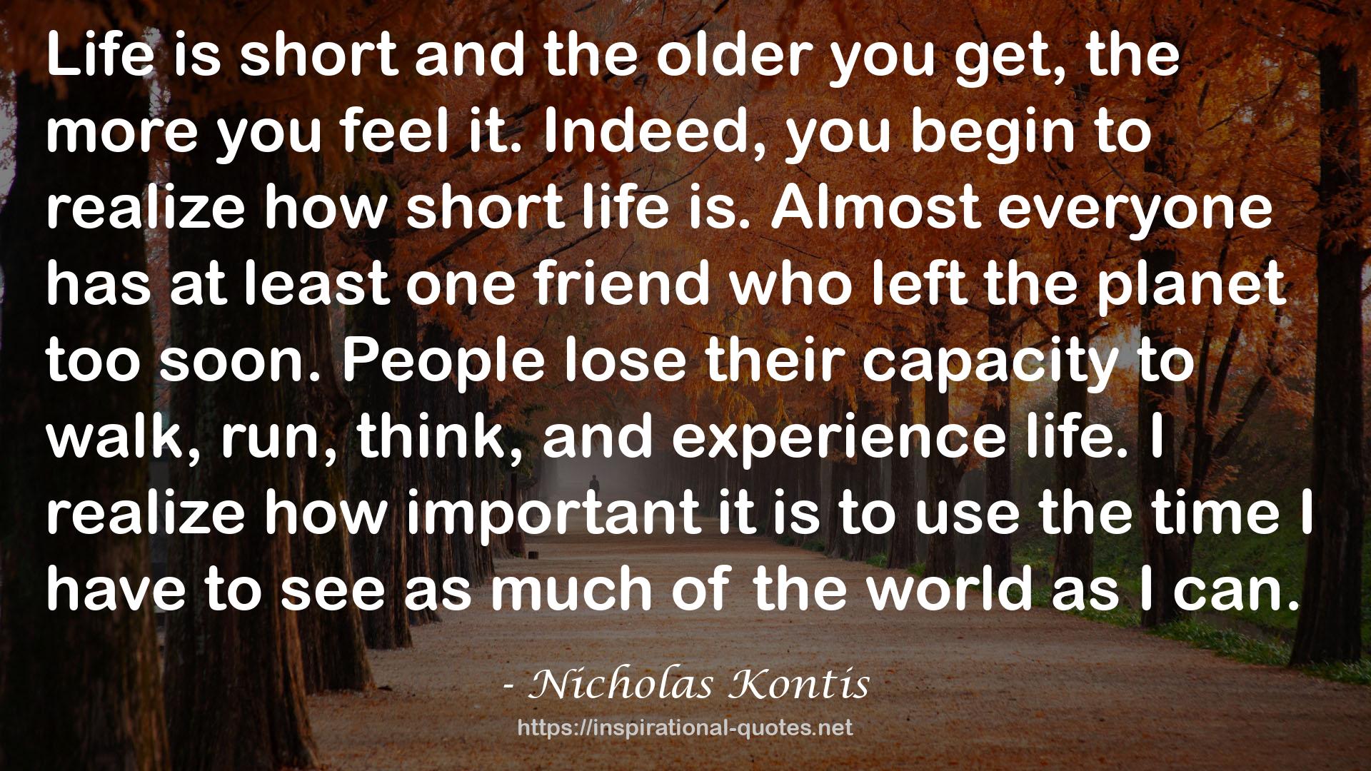 Nicholas Kontis QUOTES