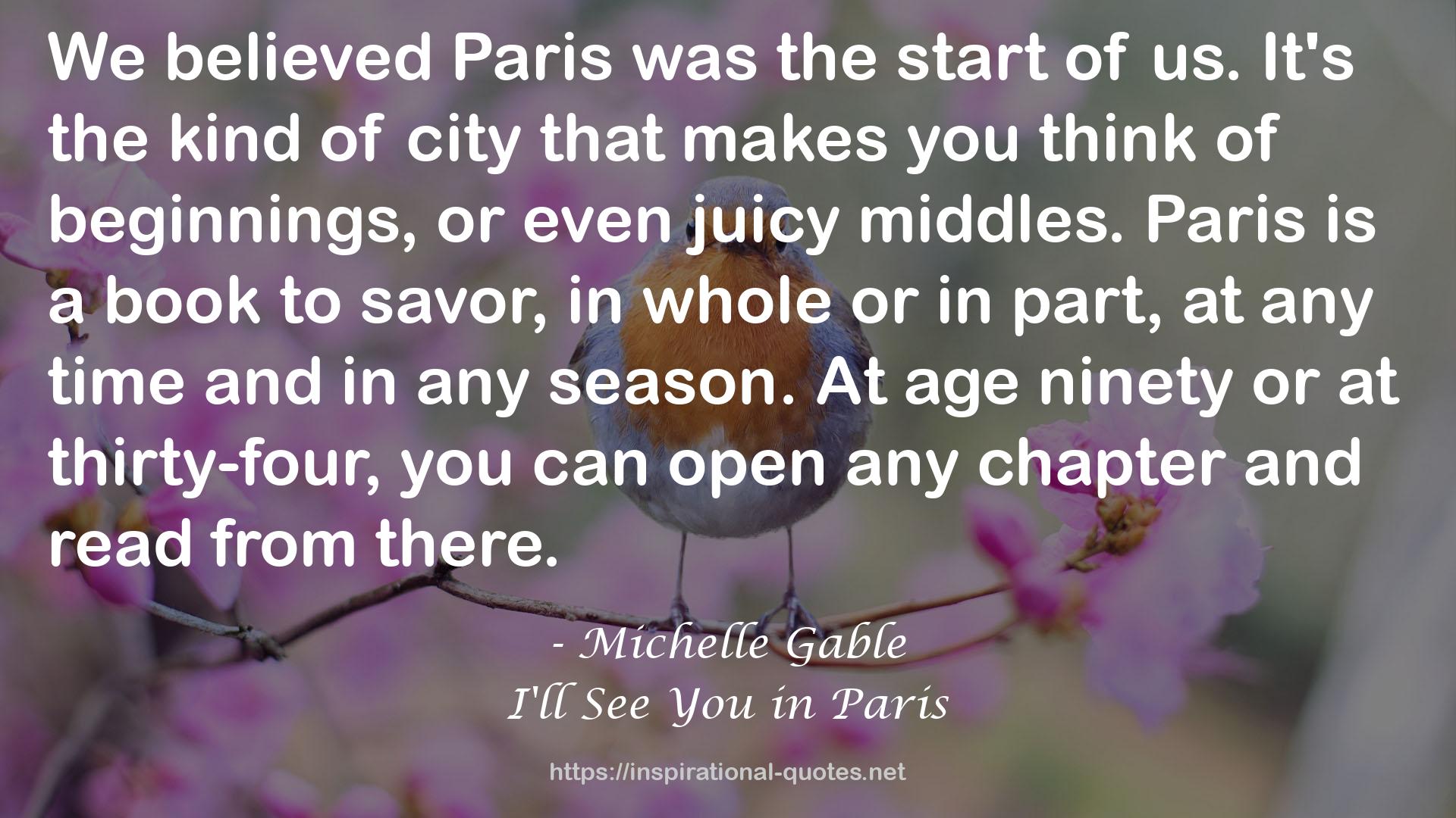 I'll See You in Paris QUOTES