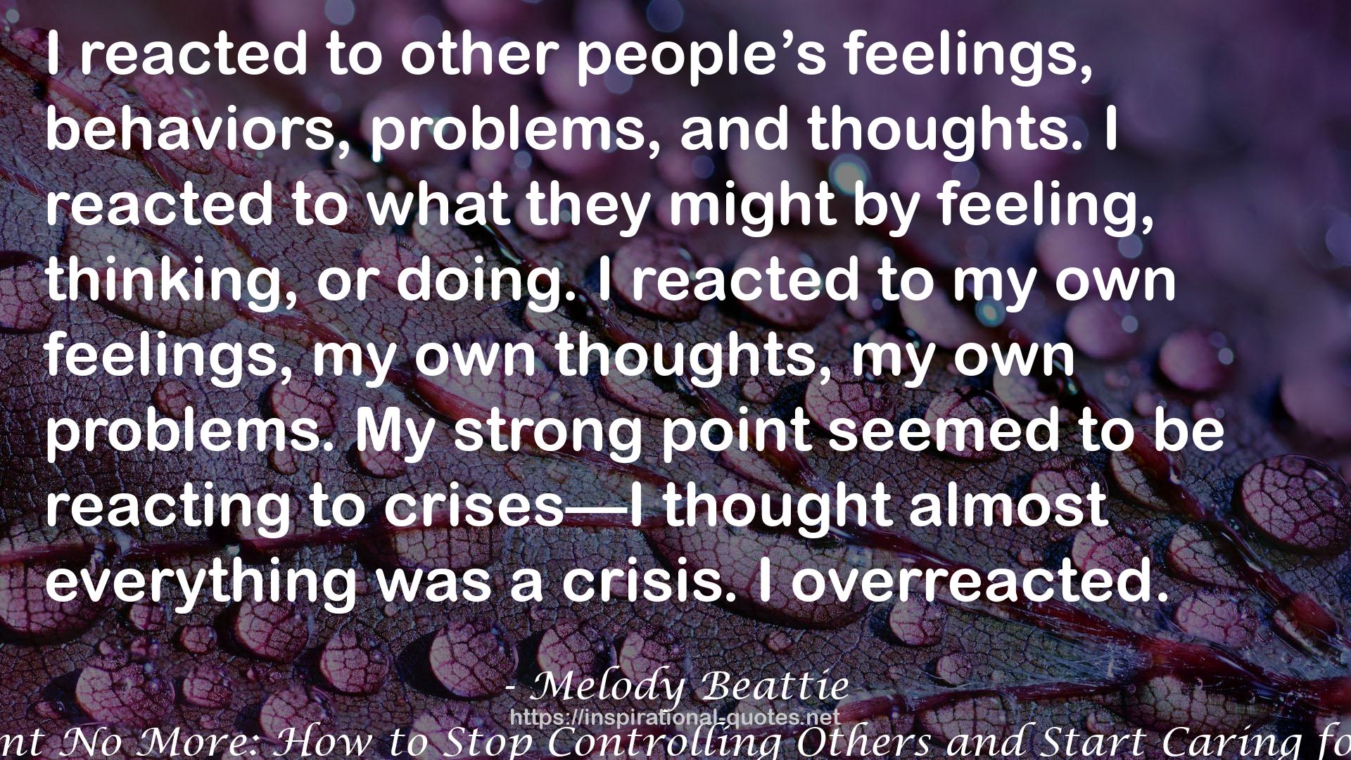 Melody Beattie QUOTES