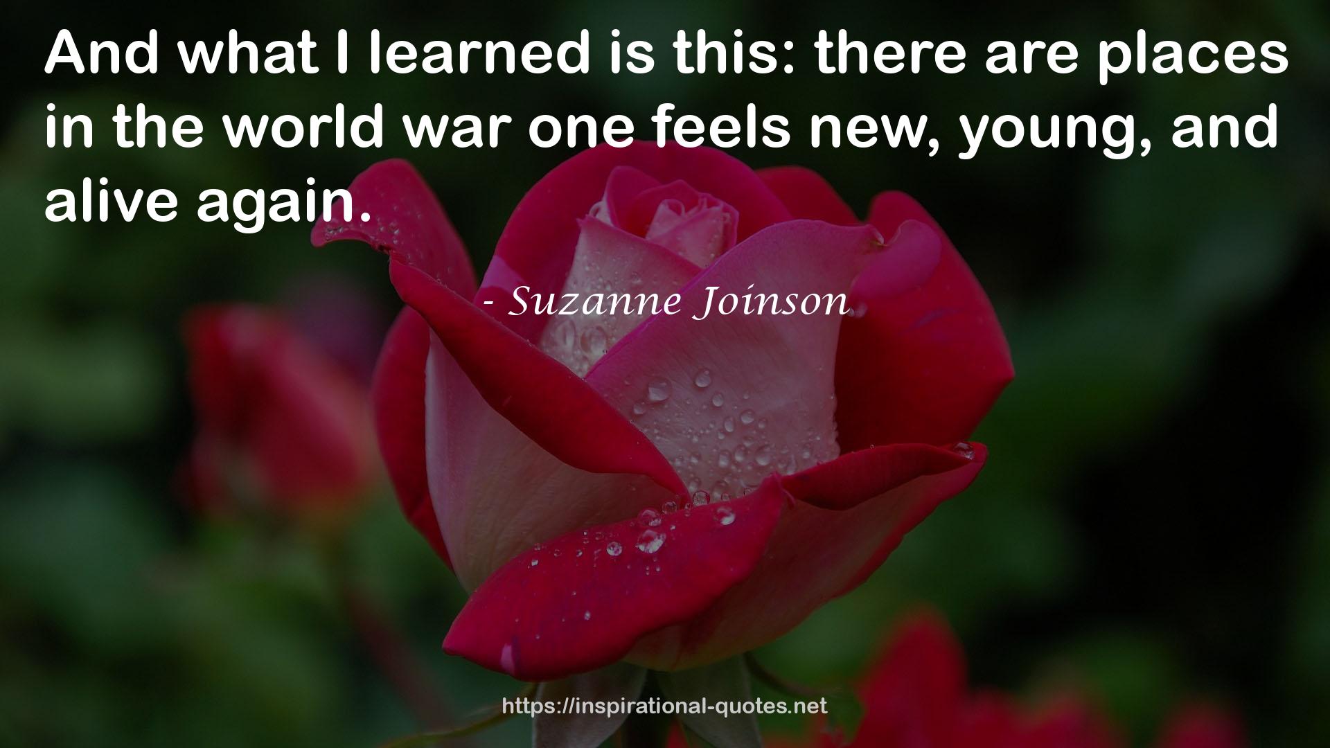 Suzanne Joinson QUOTES