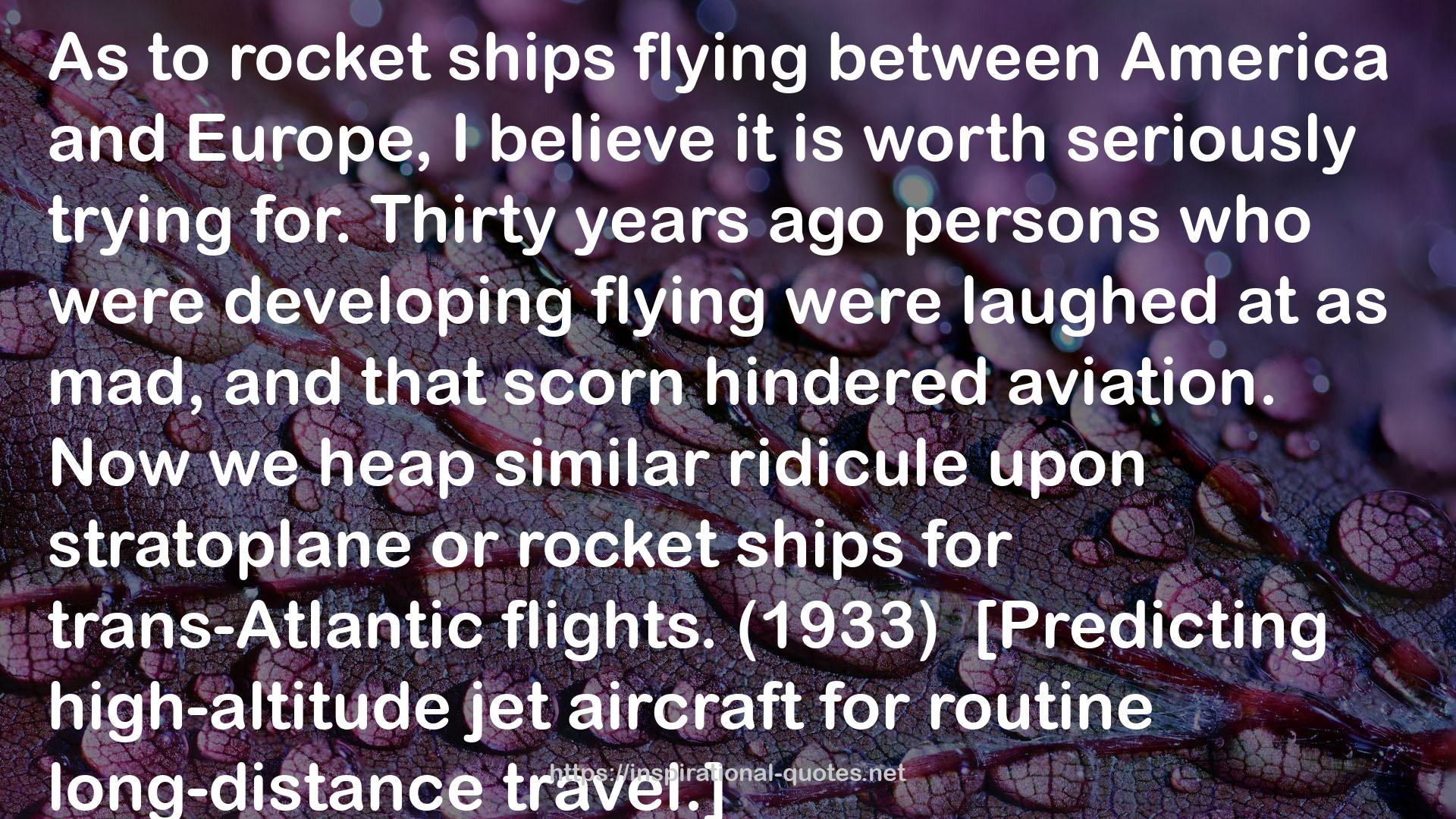 Auguste Piccard QUOTES