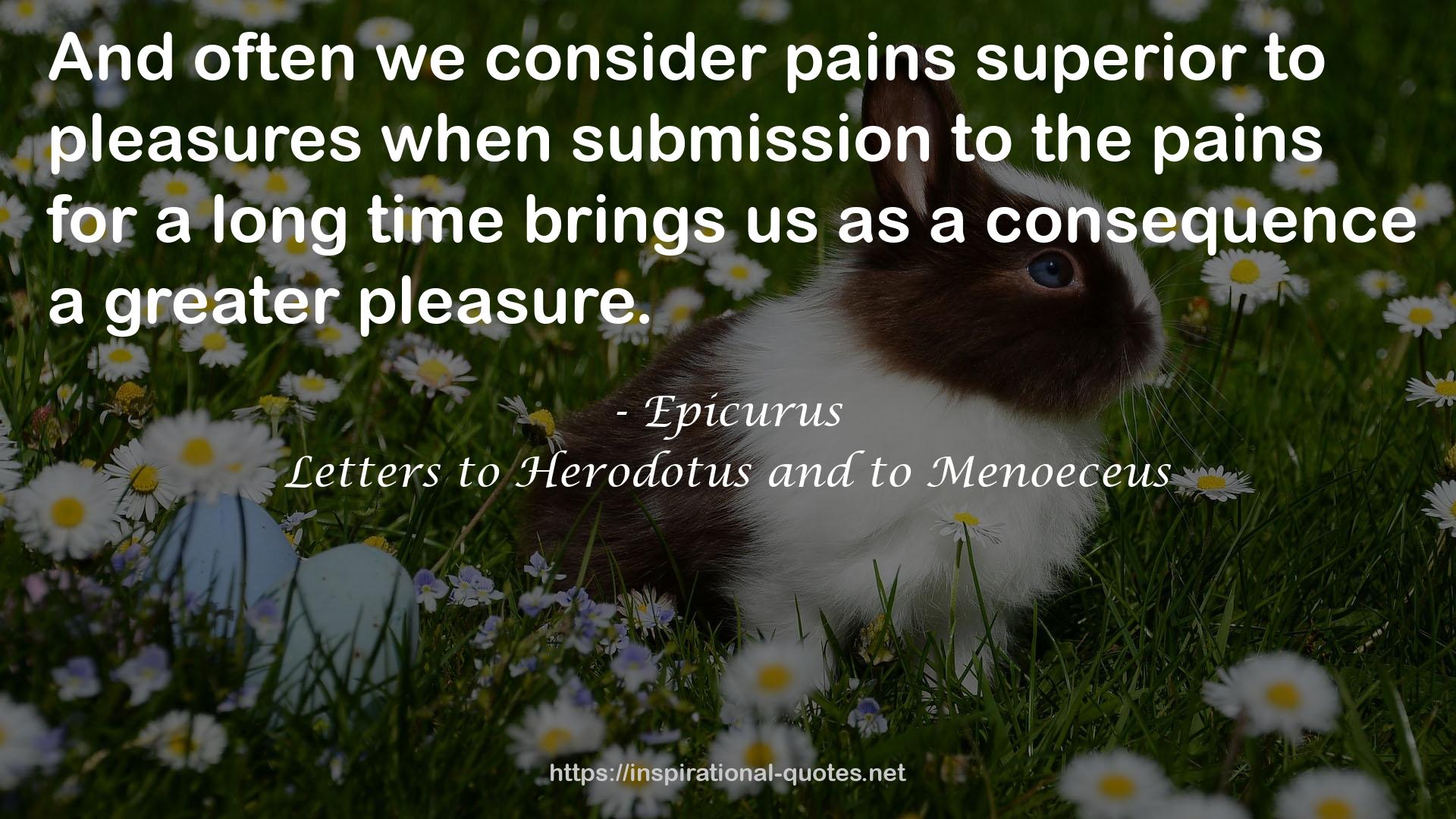 Letters to Herodotus and to Menoeceus QUOTES