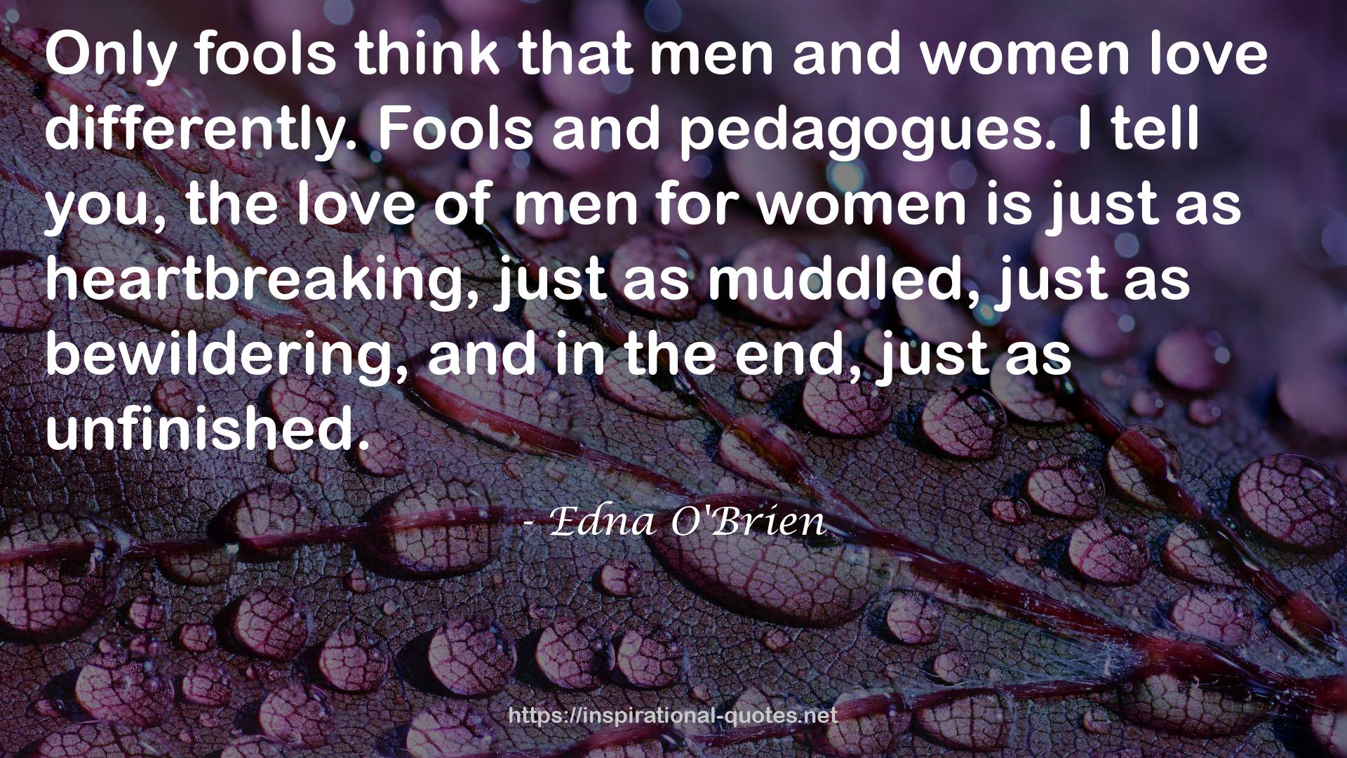 Edna O'Brien QUOTES