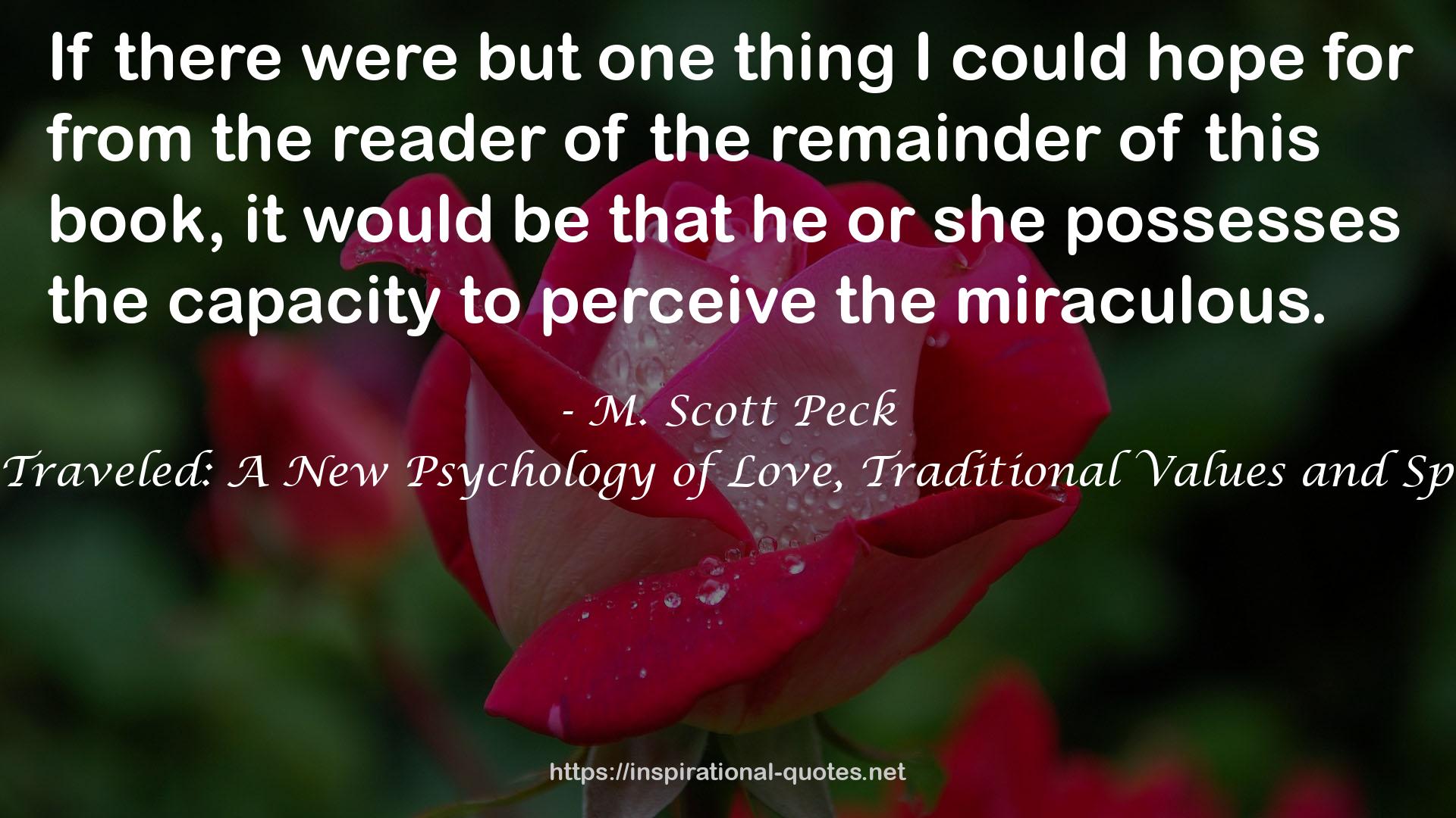 M. Scott Peck QUOTES