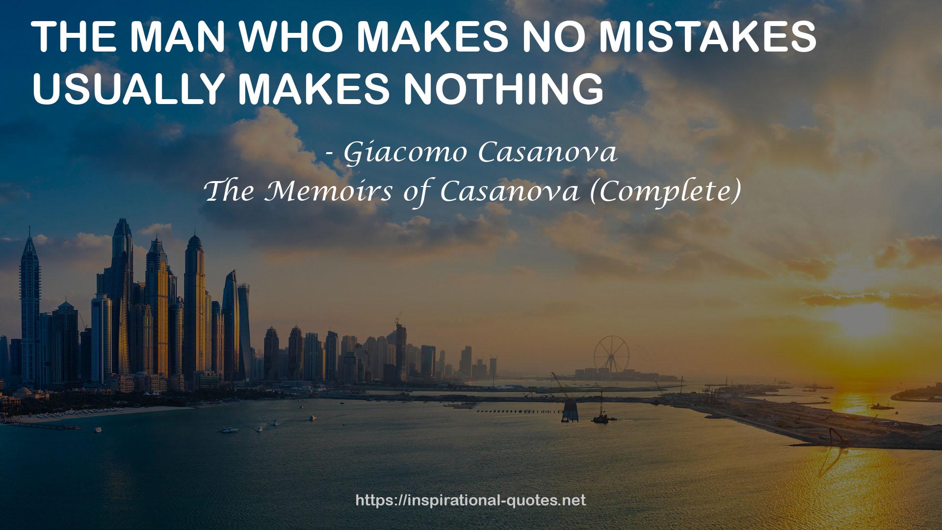 Giacomo Casanova QUOTES