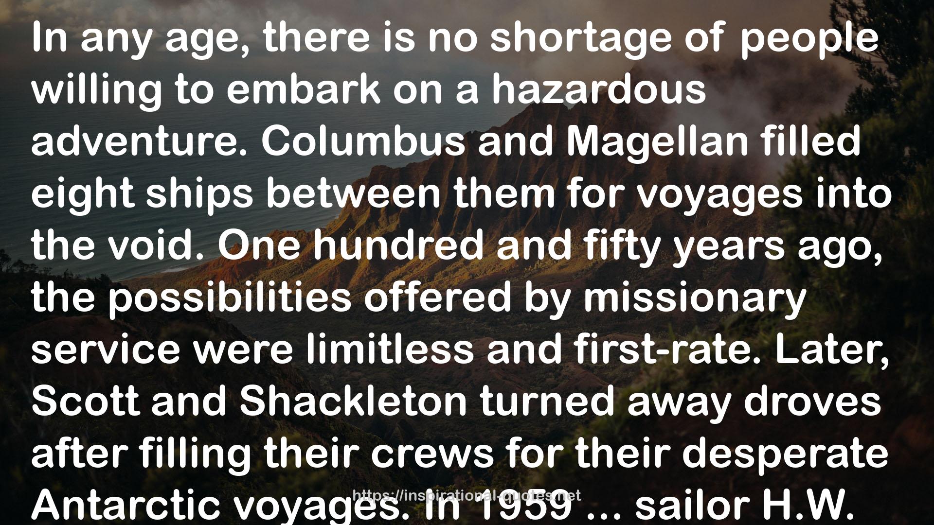 Shackleton  QUOTES