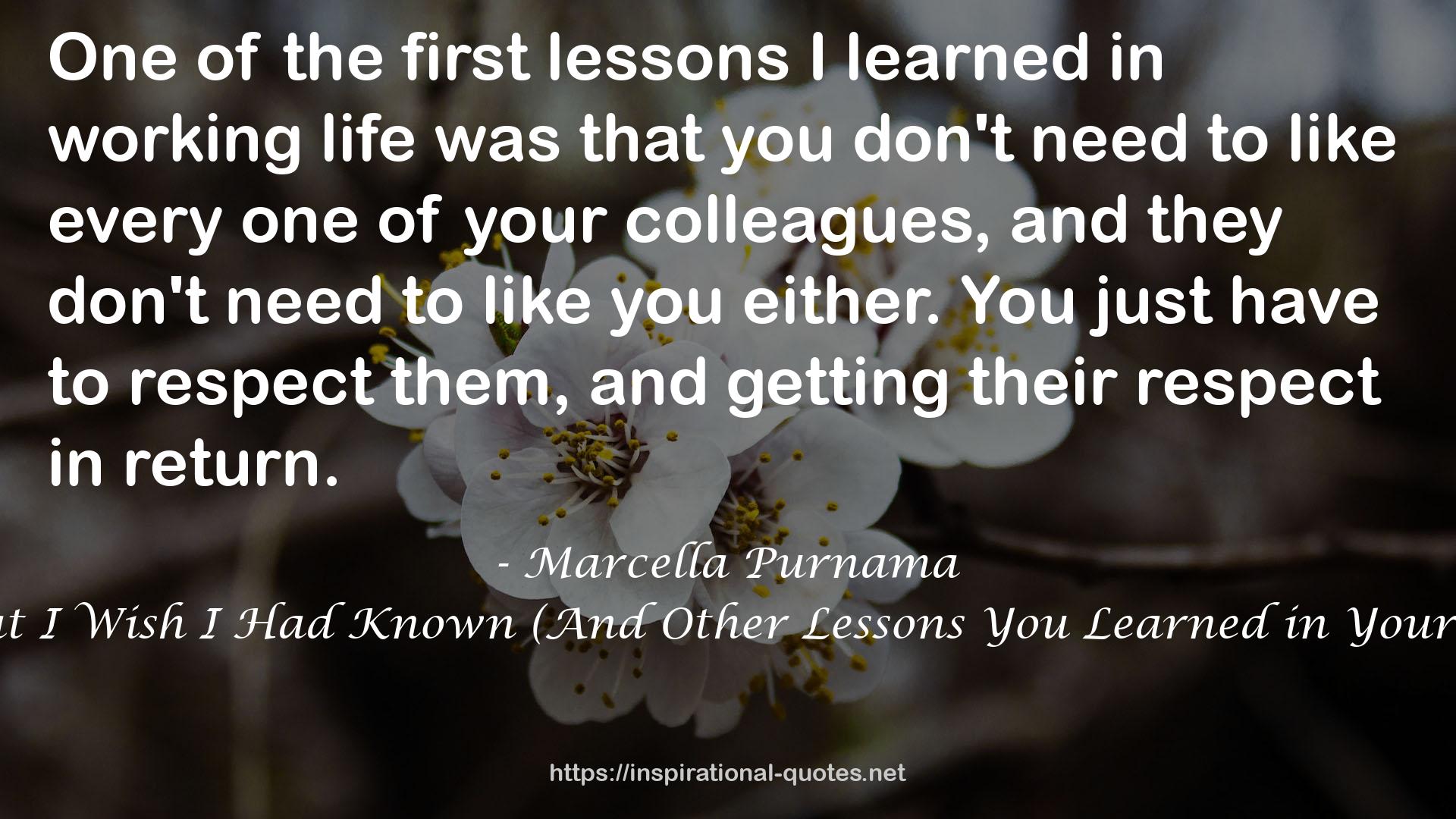 the first lessons  QUOTES