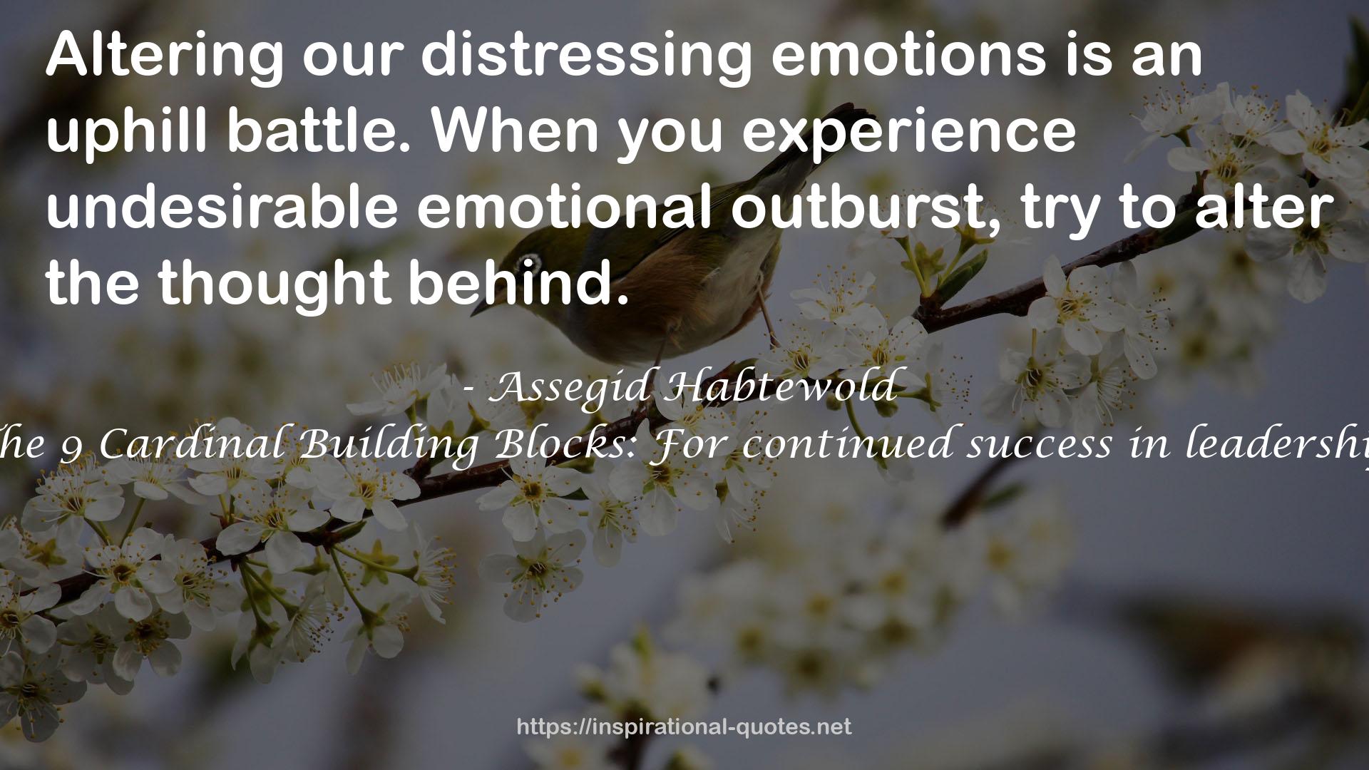 our distressing emotions  QUOTES
