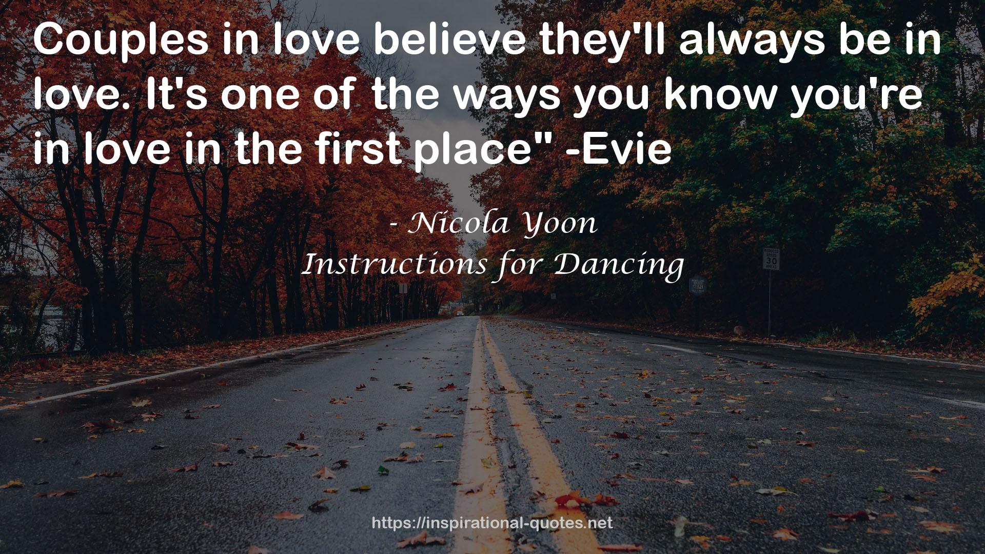 Instructions for Dancing QUOTES