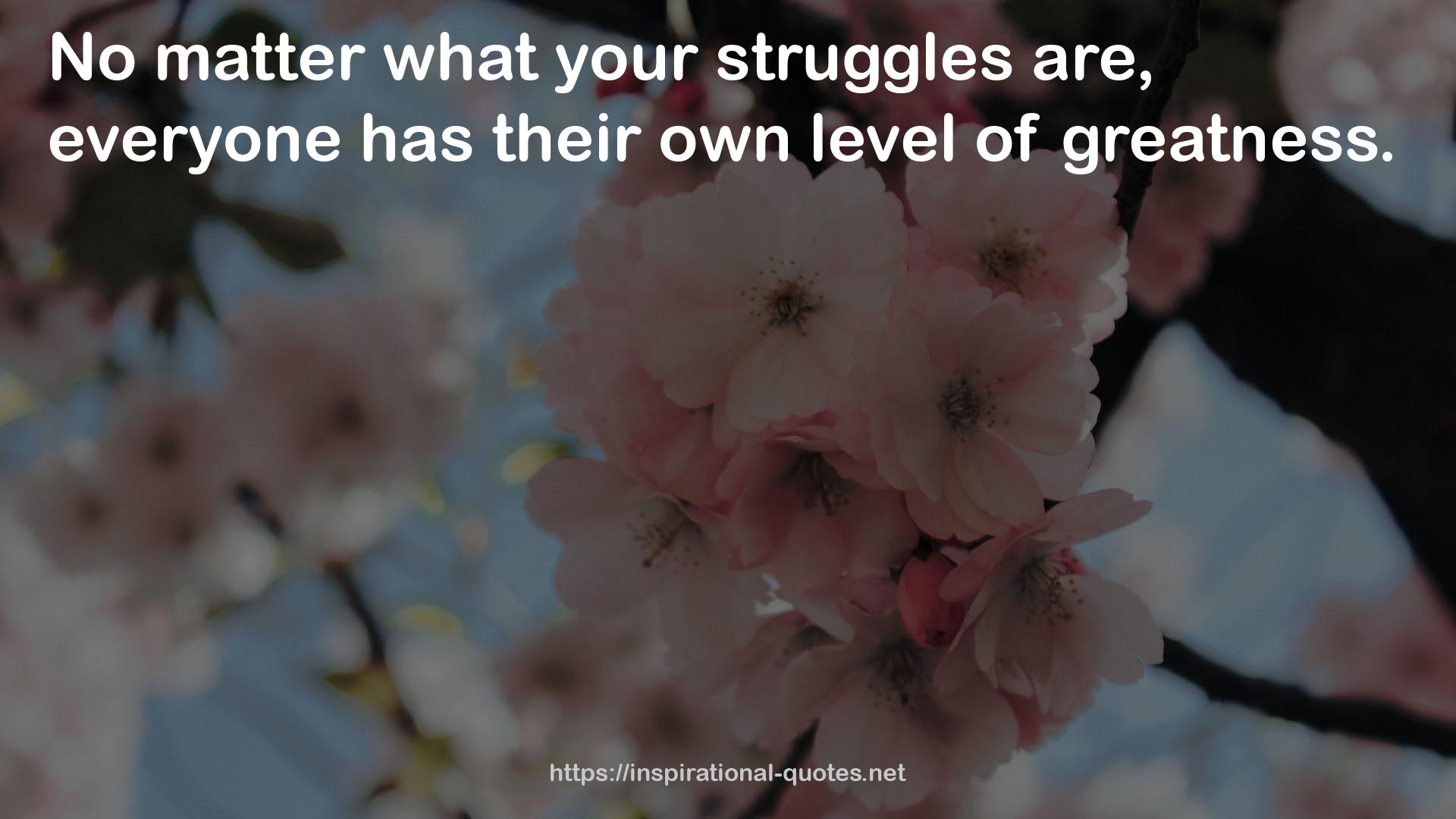 your struggles  QUOTES