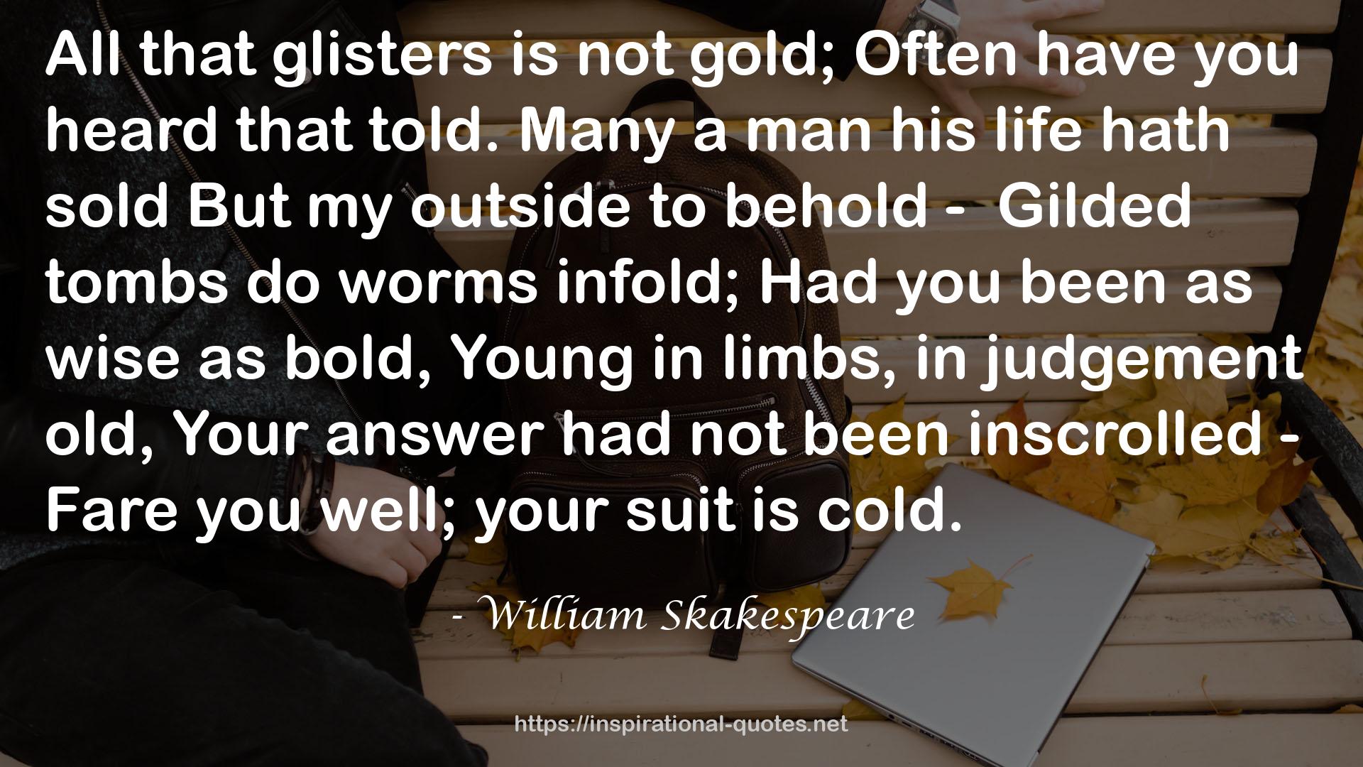 William Skakespeare QUOTES