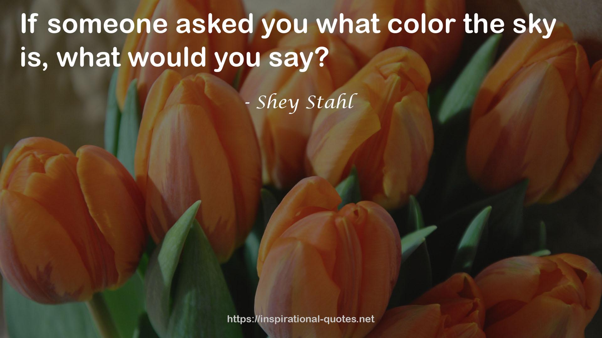 Shey Stahl QUOTES