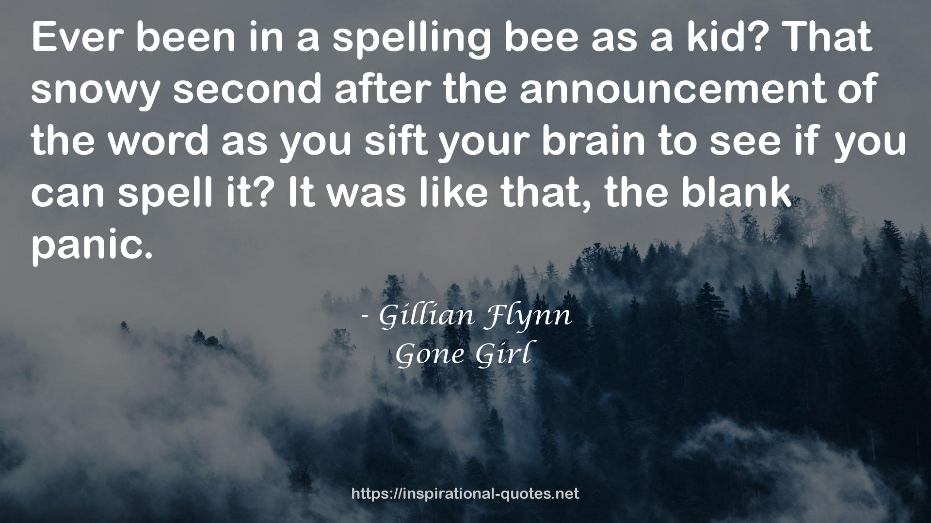 a spelling bee  QUOTES