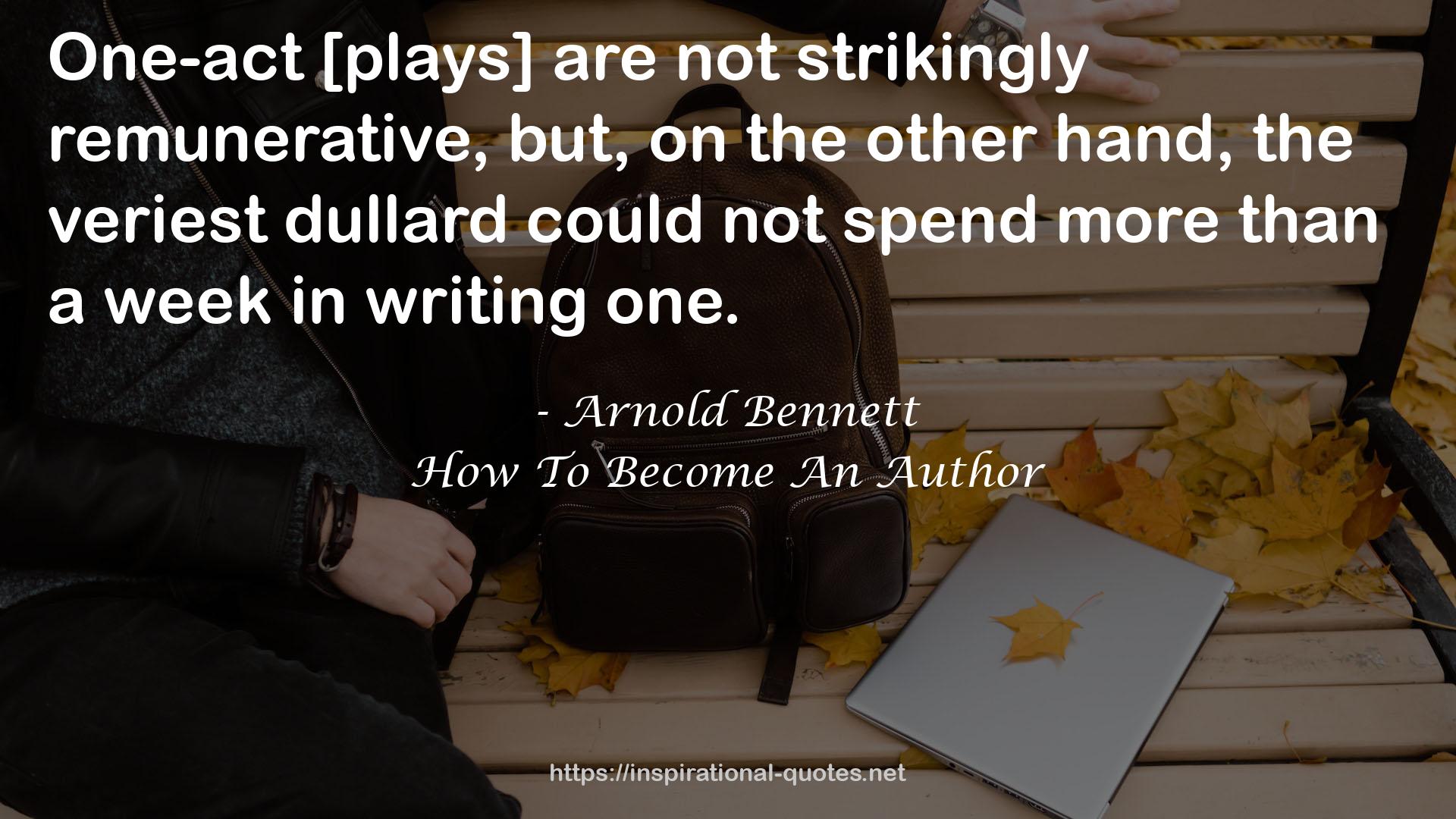 How To Become An Author QUOTES