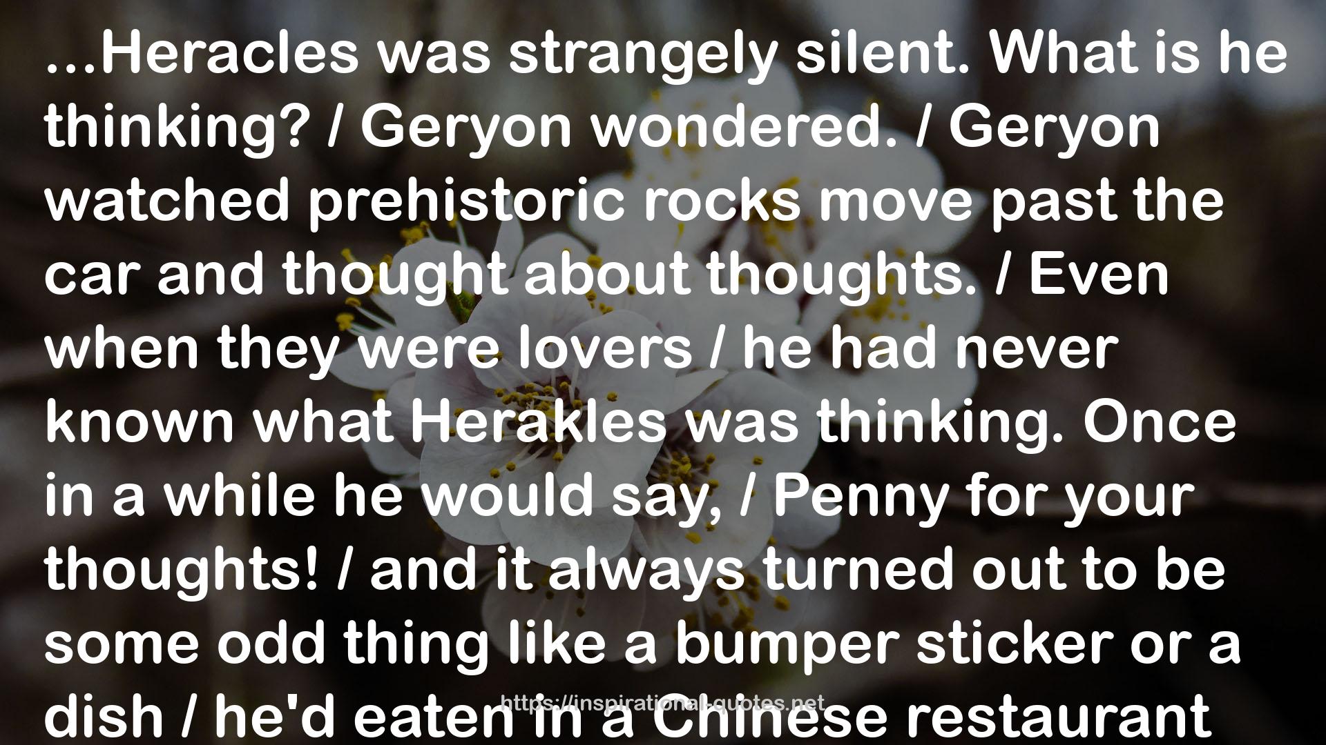 Geryon  QUOTES