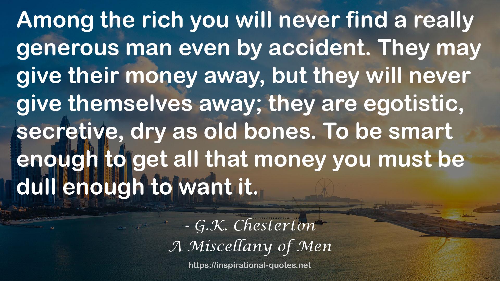 A Miscellany of Men QUOTES