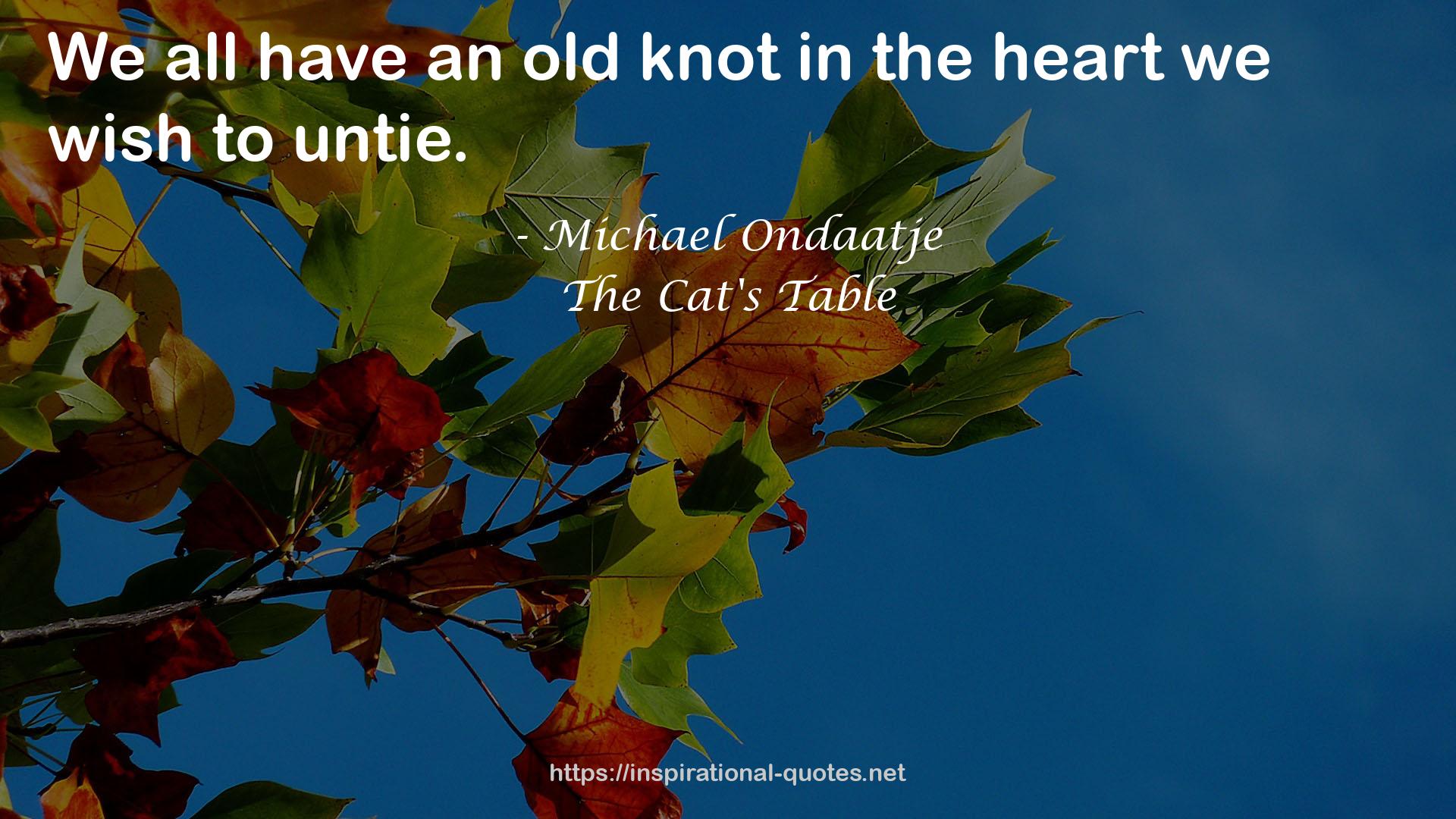 The Cat's Table QUOTES