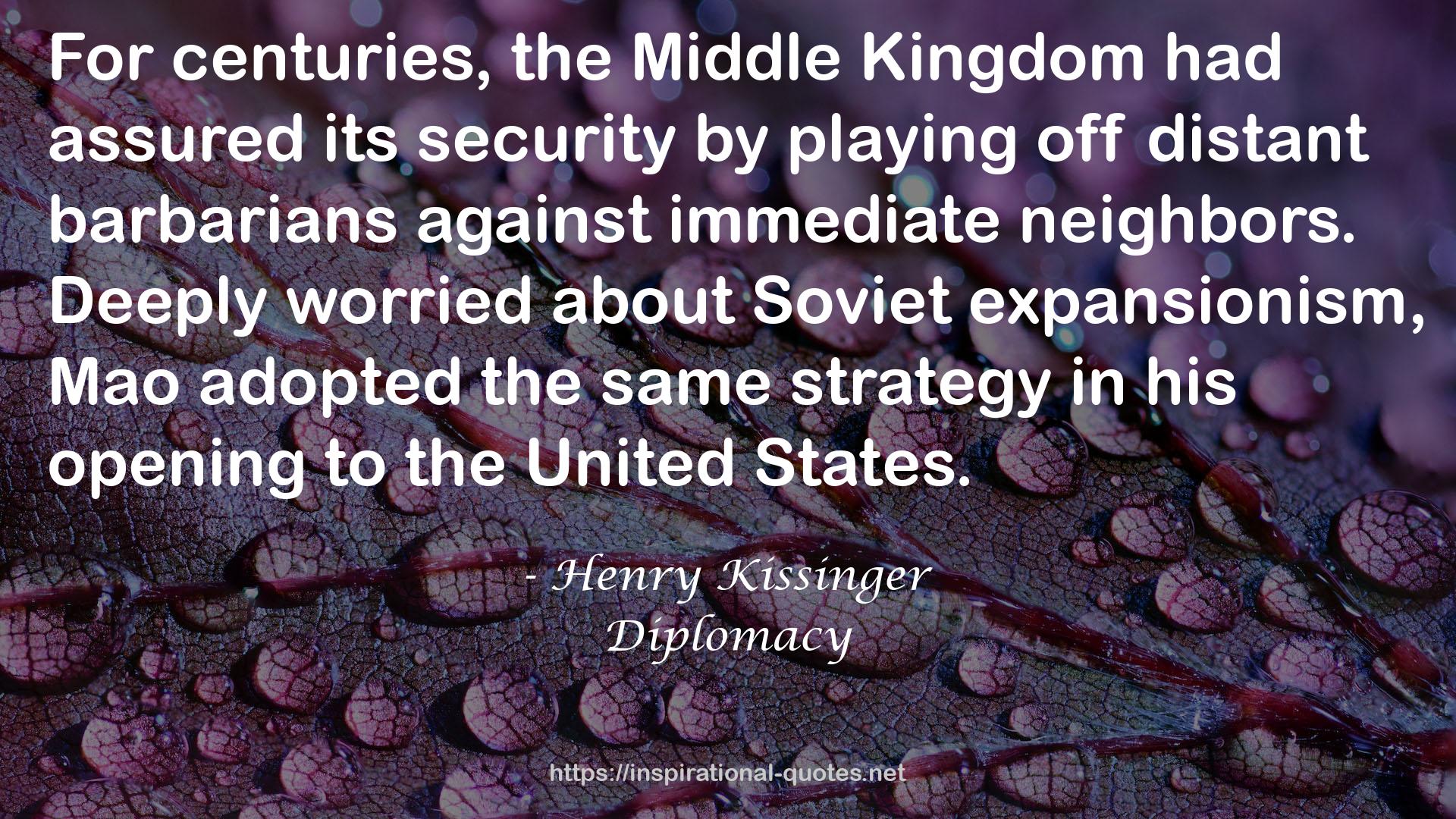 Diplomacy QUOTES