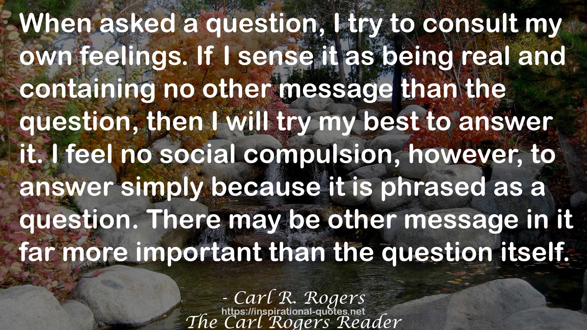 The Carl Rogers Reader QUOTES