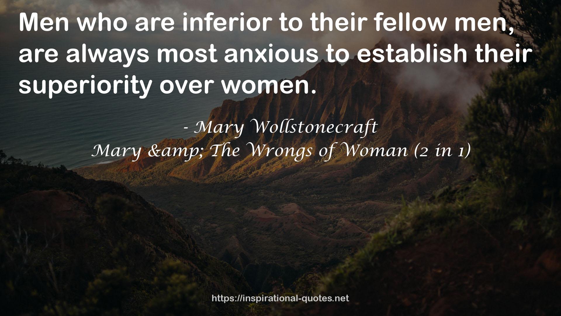 Mary & The Wrongs of Woman (2 in 1) QUOTES