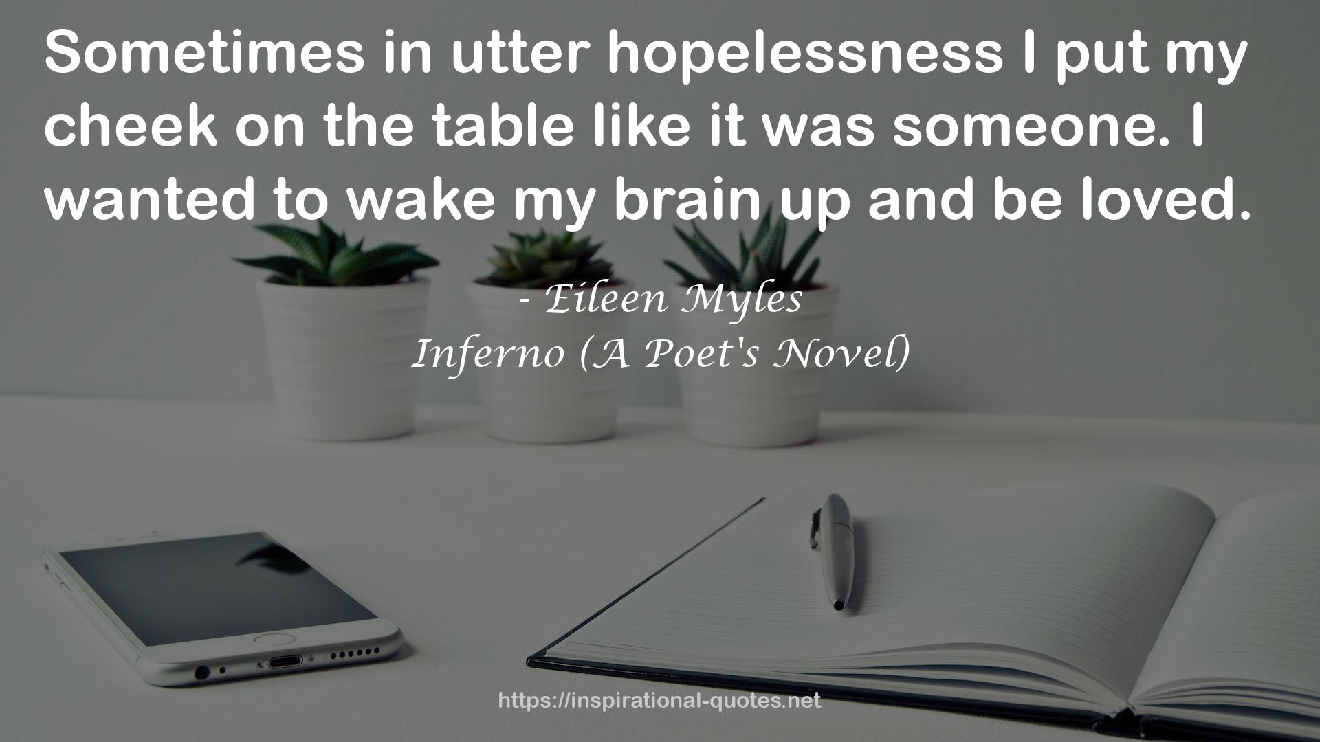 Inferno (A Poet's Novel) QUOTES