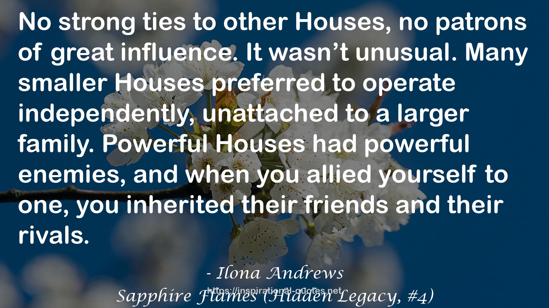 Sapphire Flames (Hidden Legacy, #4) QUOTES