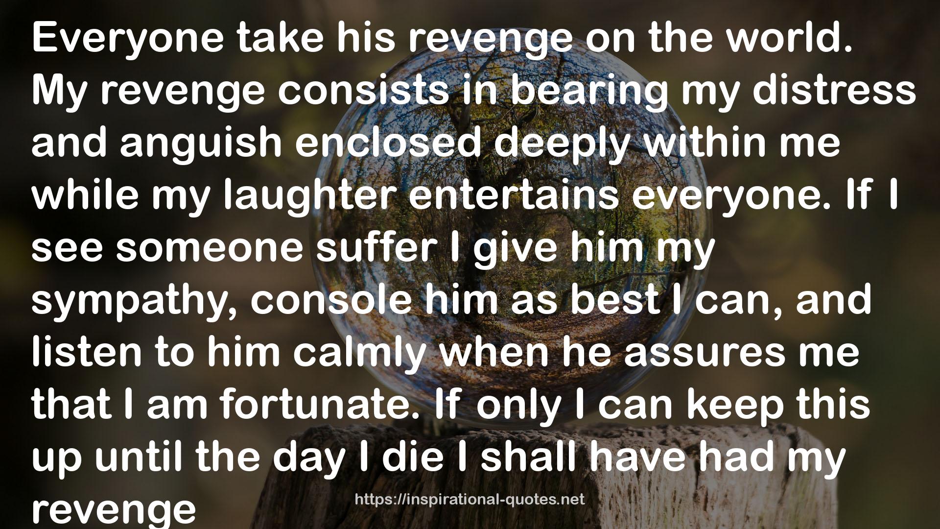 my revenge  QUOTES