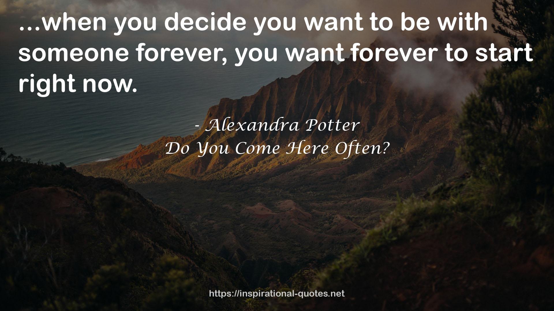 Alexandra Potter QUOTES