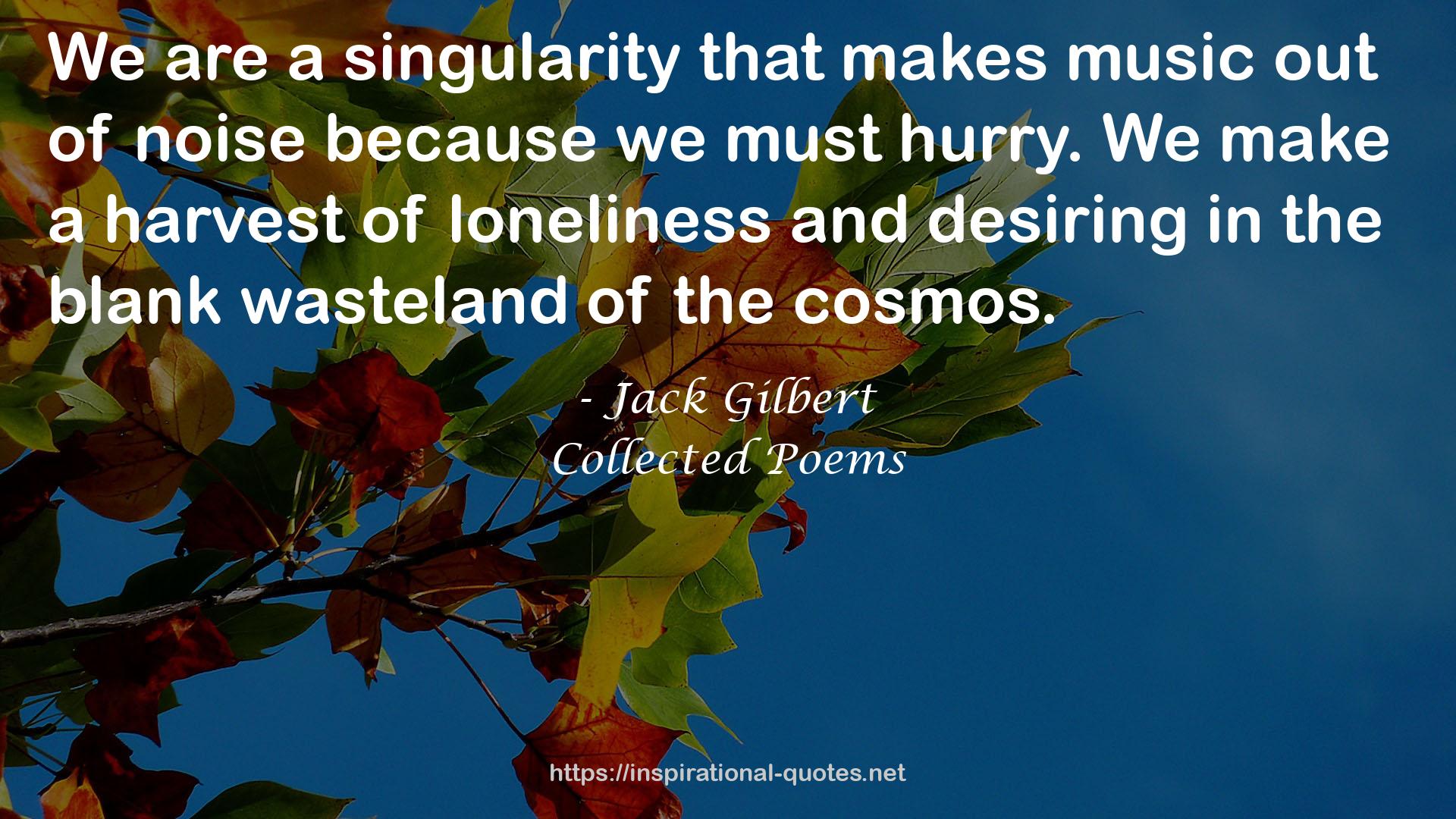 A singularity  QUOTES