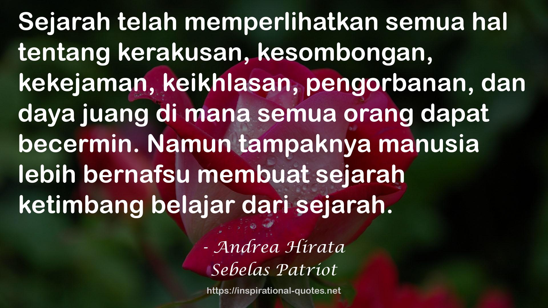 Sebelas Patriot QUOTES