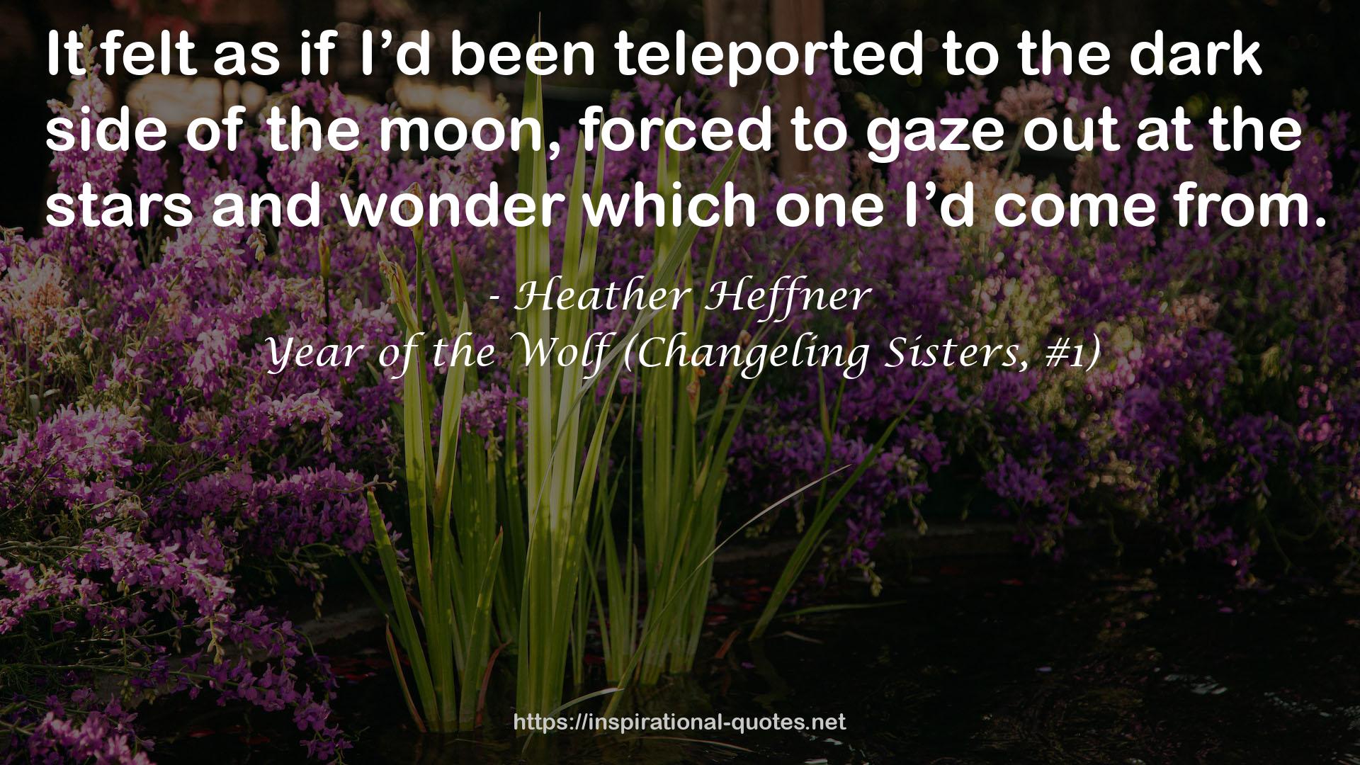 Year of the Wolf (Changeling Sisters, #1) QUOTES